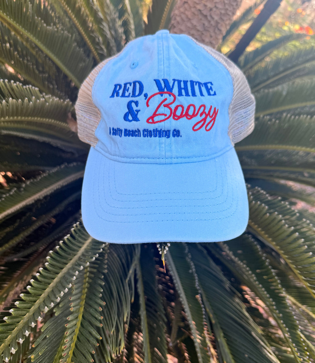 "Red, White & Boozy" Women's Baseball Cap