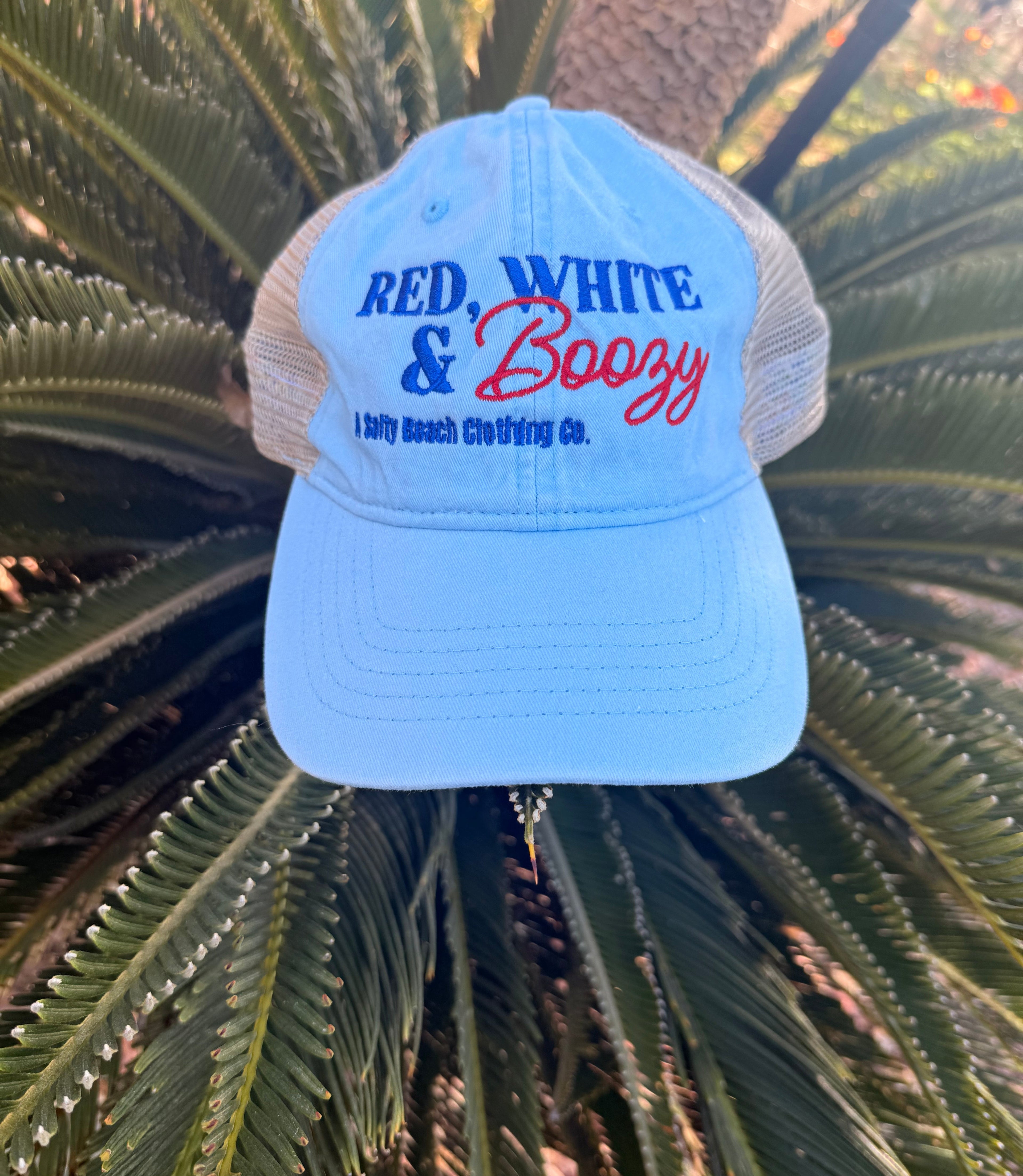 "Red, White & Boozy" Women's Baseball Cap