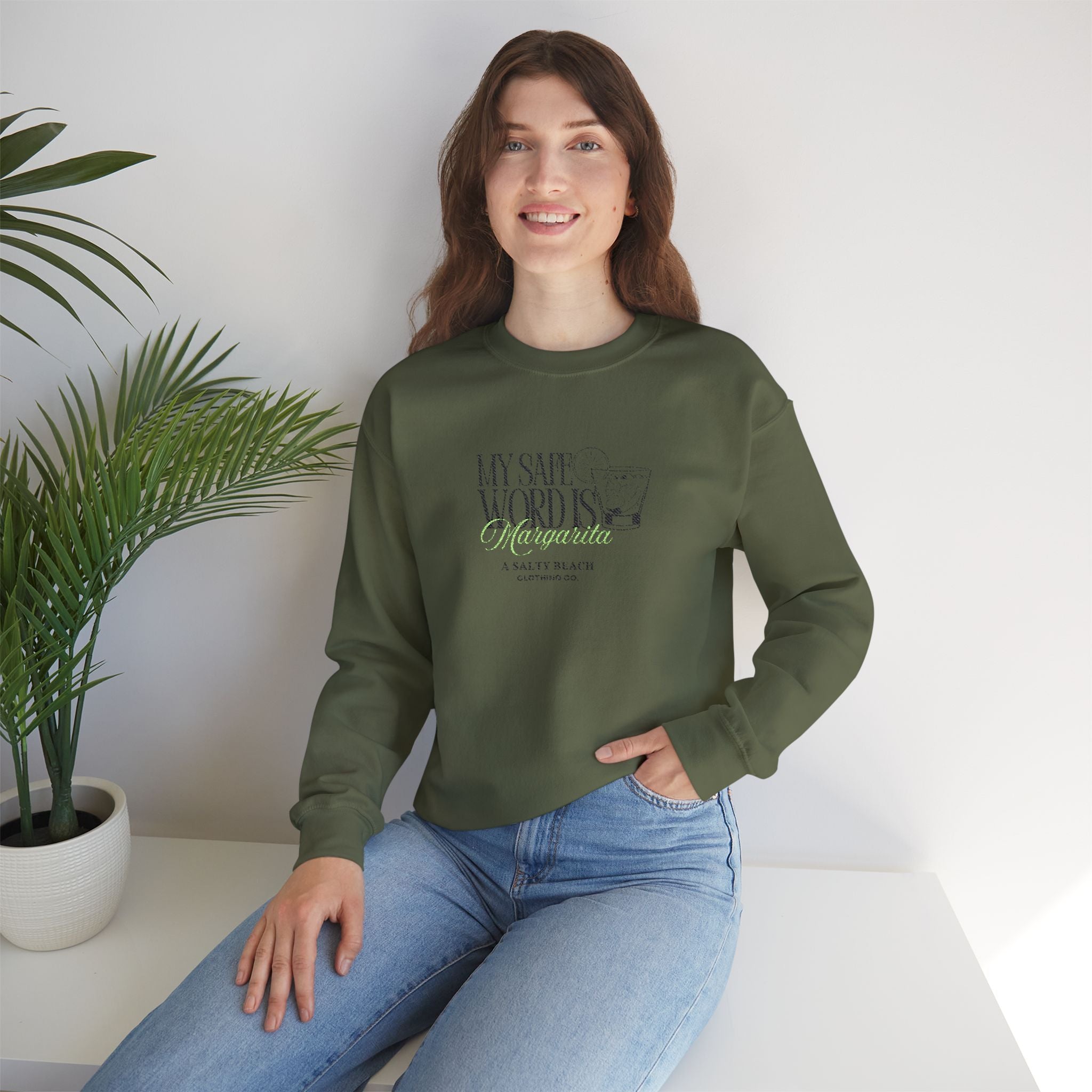 "My Safe Word is Margarita" Crewneck Sweatshirt