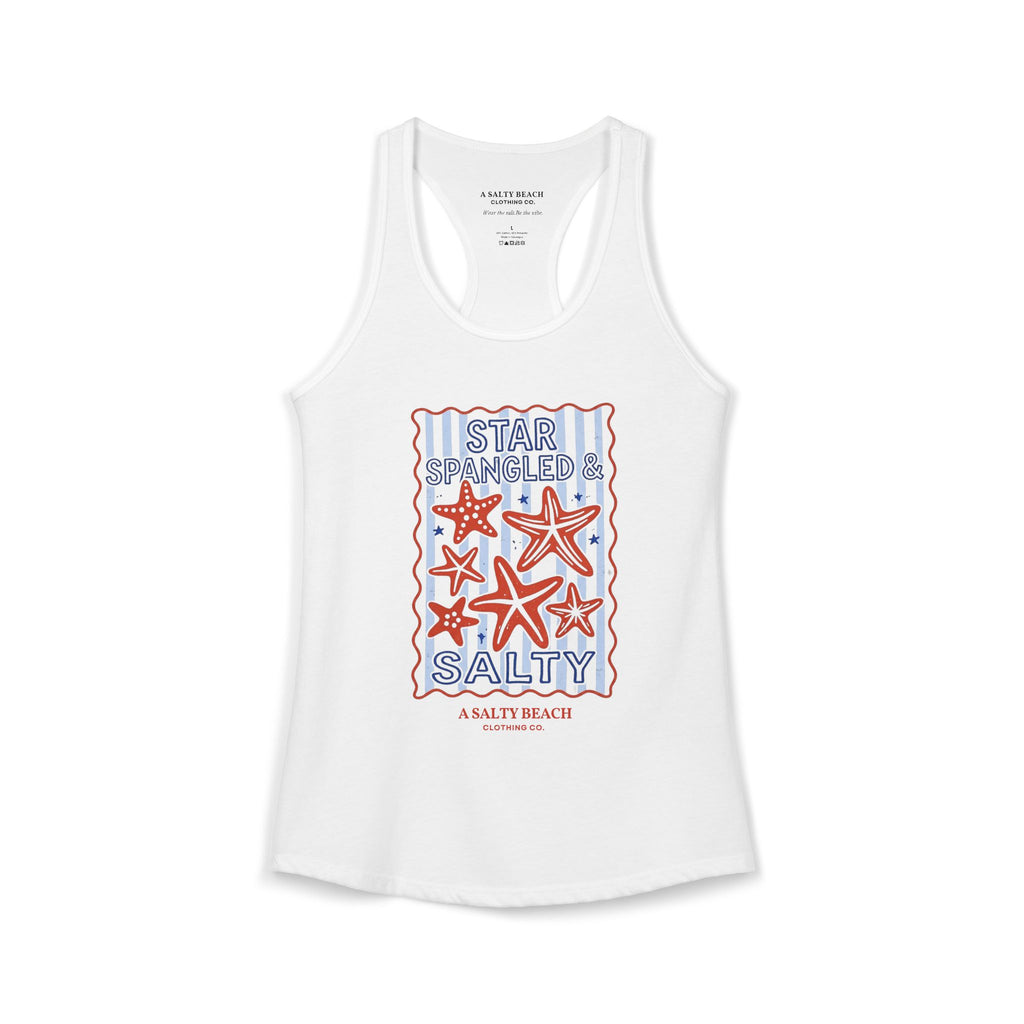 Star Spangled & Salty Racerback Tank