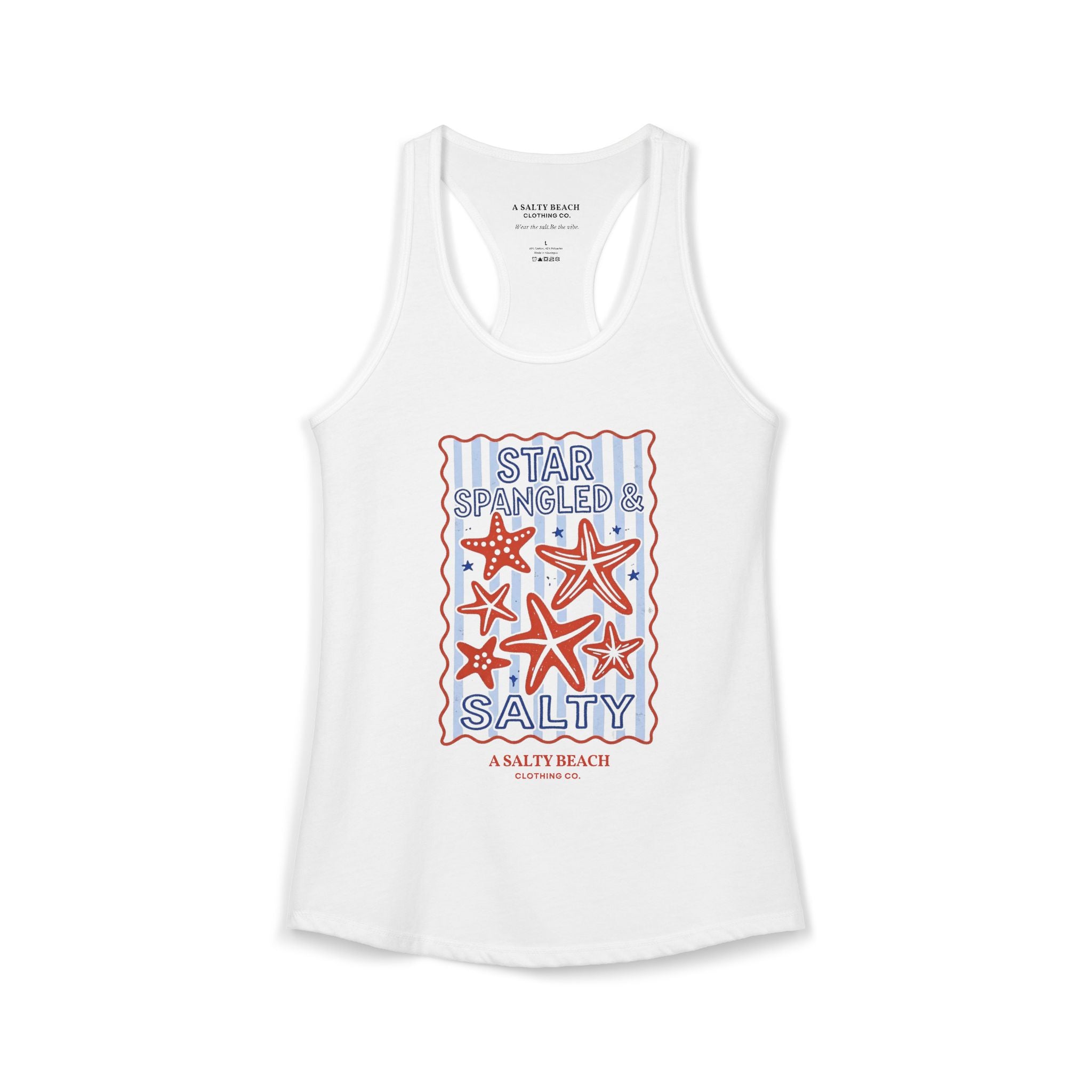 Star Spangled & Salty Racerback Tank
