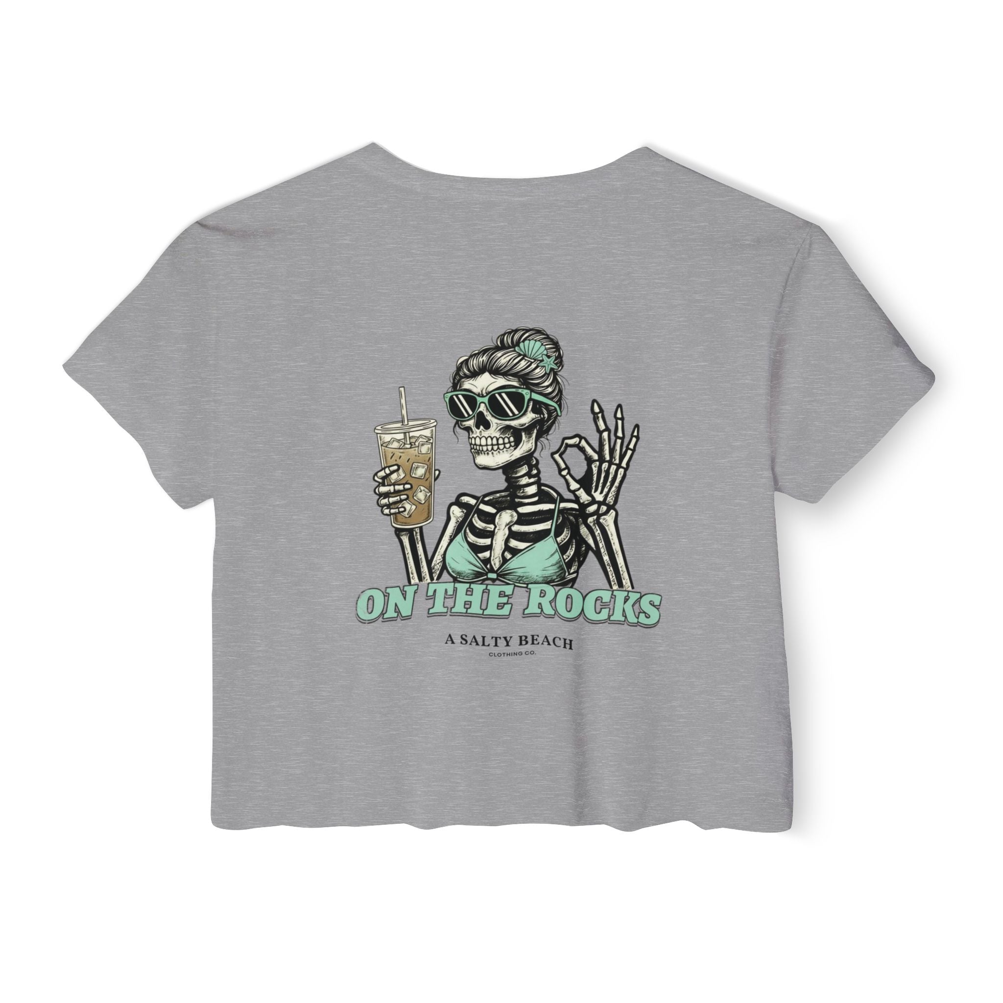 "I Like My Coffee How I Like My Margaritas. On The Rocks." Crop Top