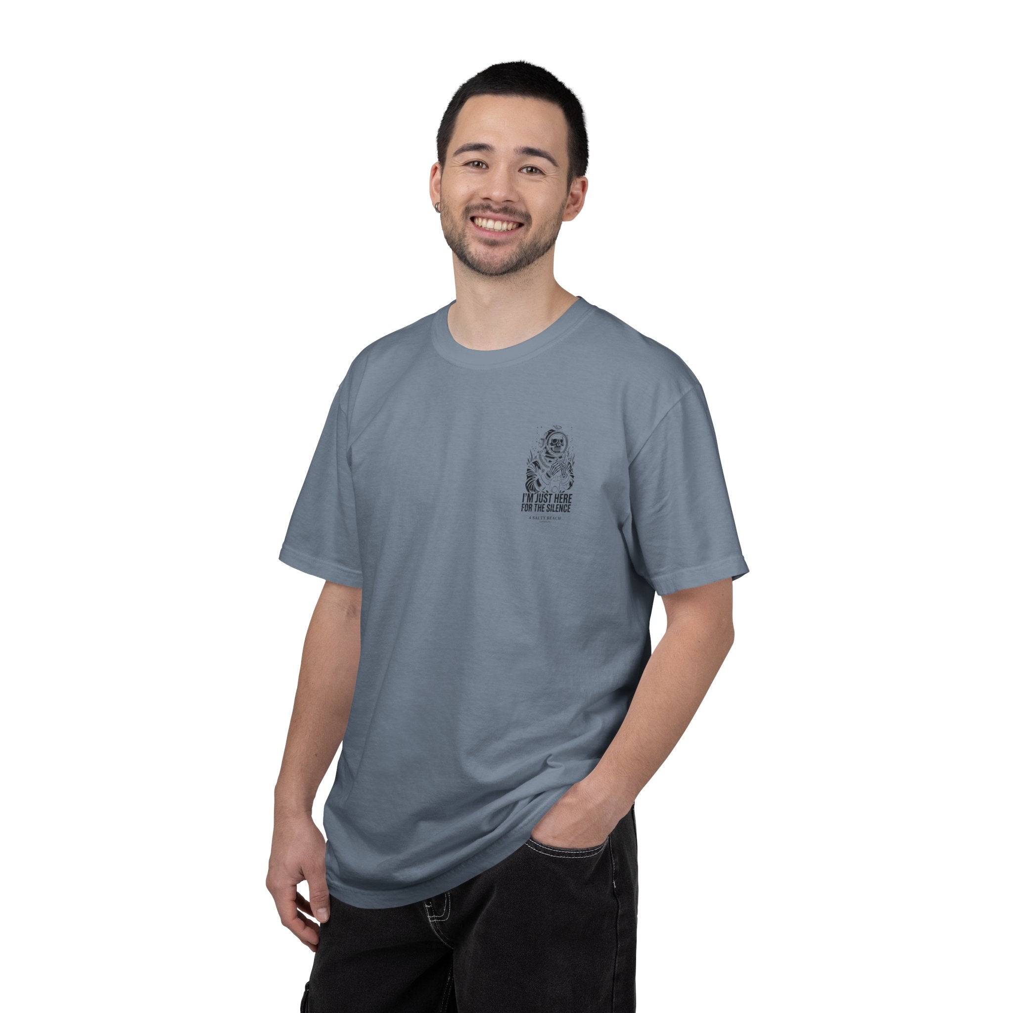 The "I'm Just Here for the Silence" Men's Tee