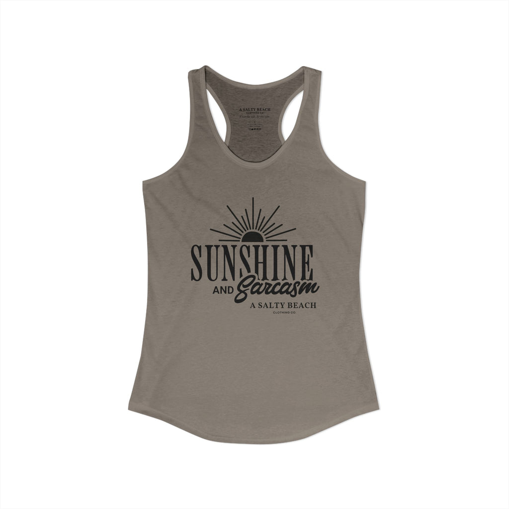 Sunshine and Sarcasm Racerback Tank