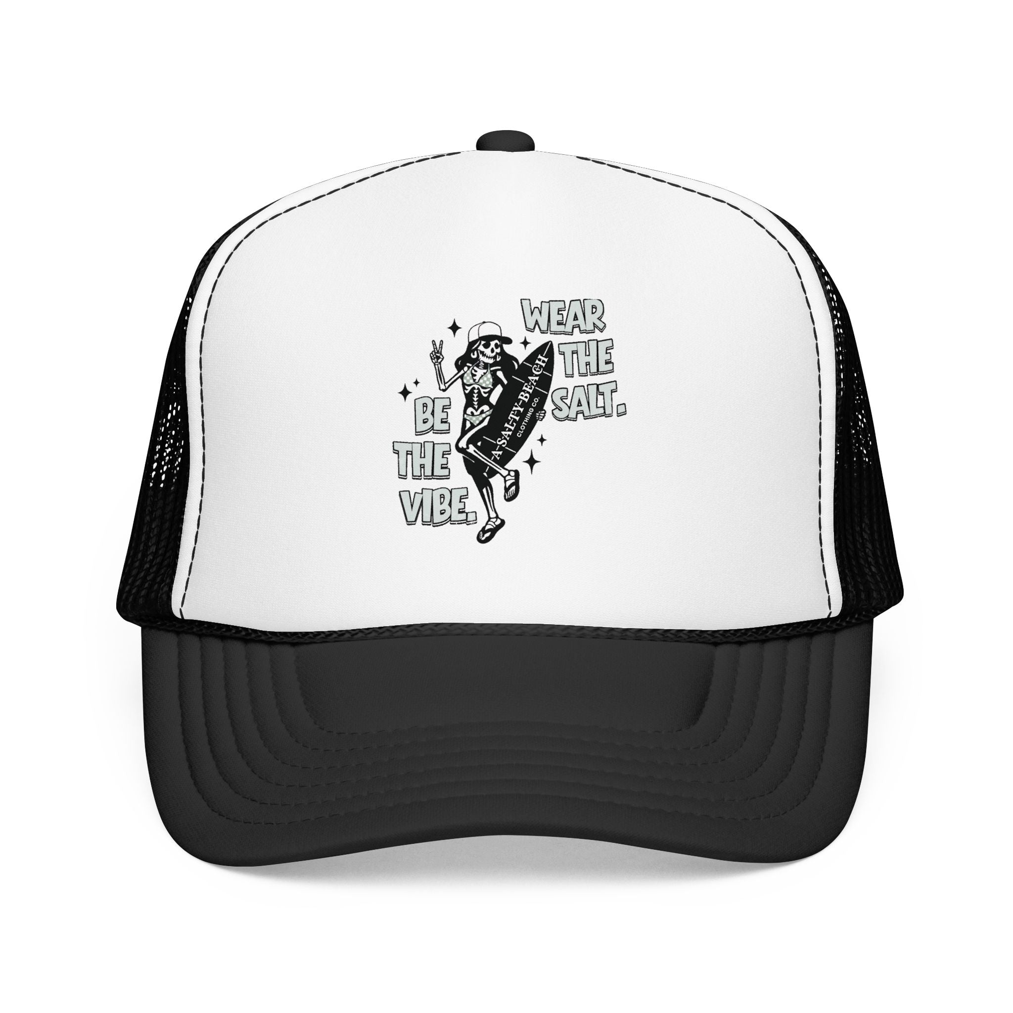 The "Skeleton Chic" Trucker Hat