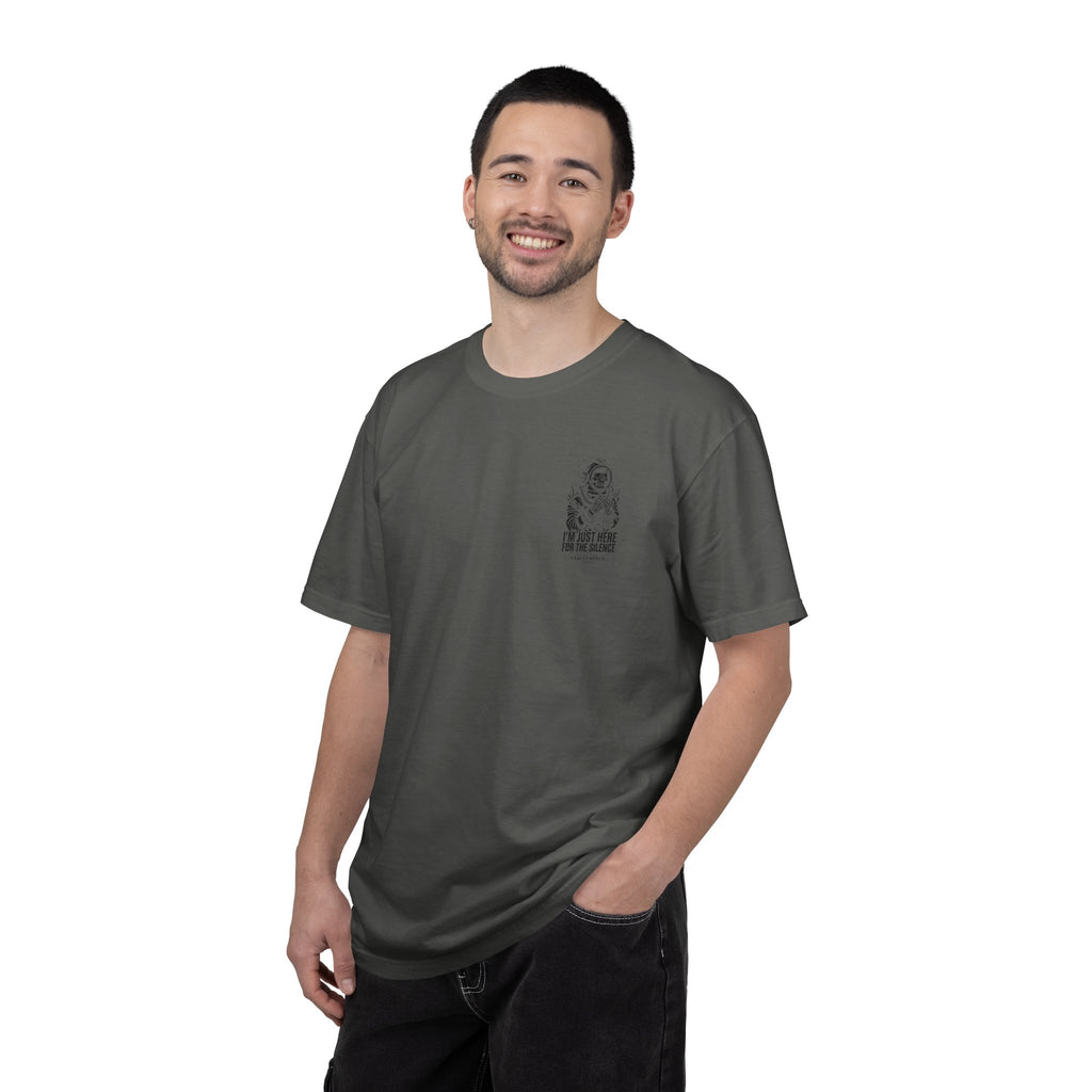 The "I'm Just Here for the Silence" Men's Tee