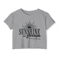 Sunshine and Sarcasm Crop Top