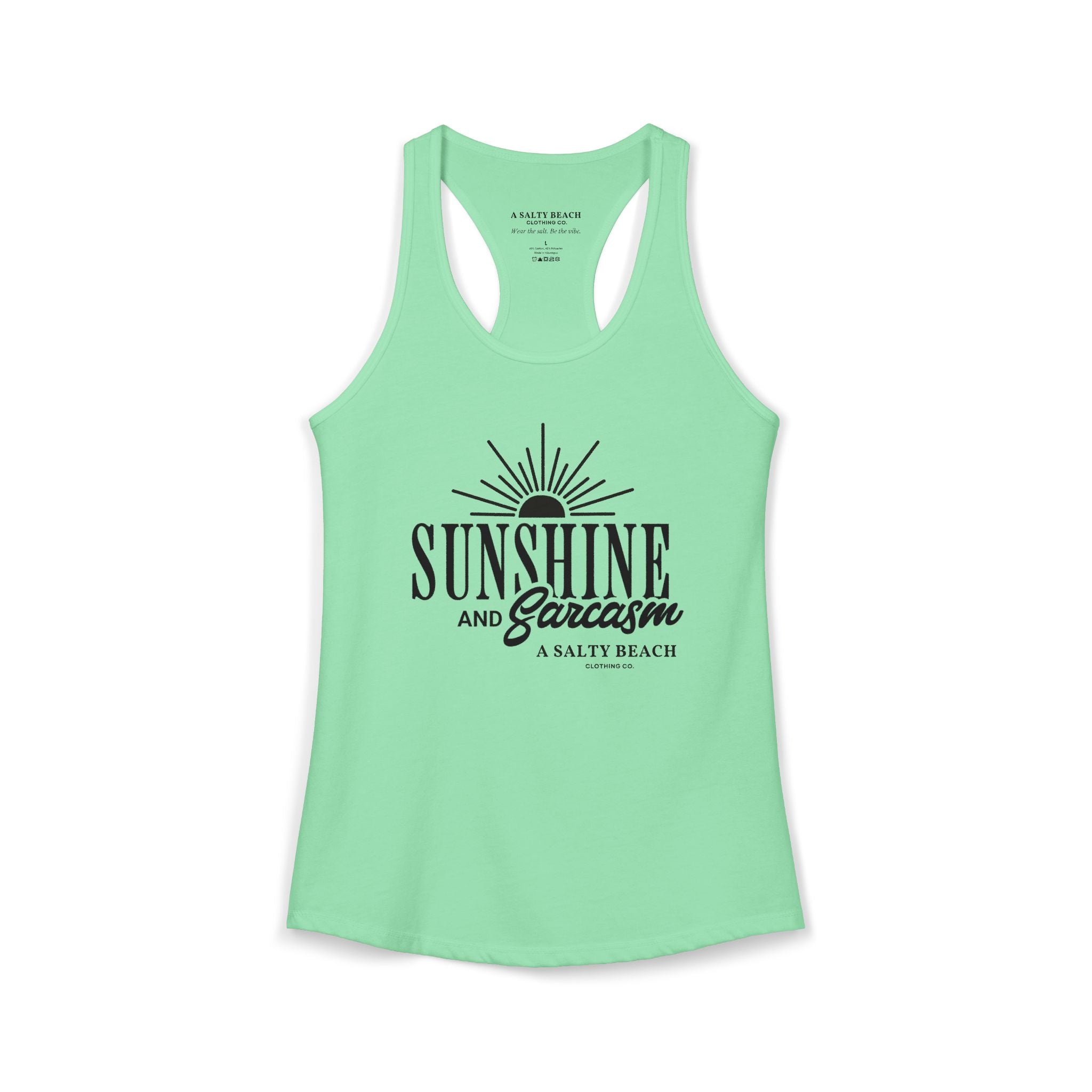 Sunshine and Sarcasm Racerback Tank