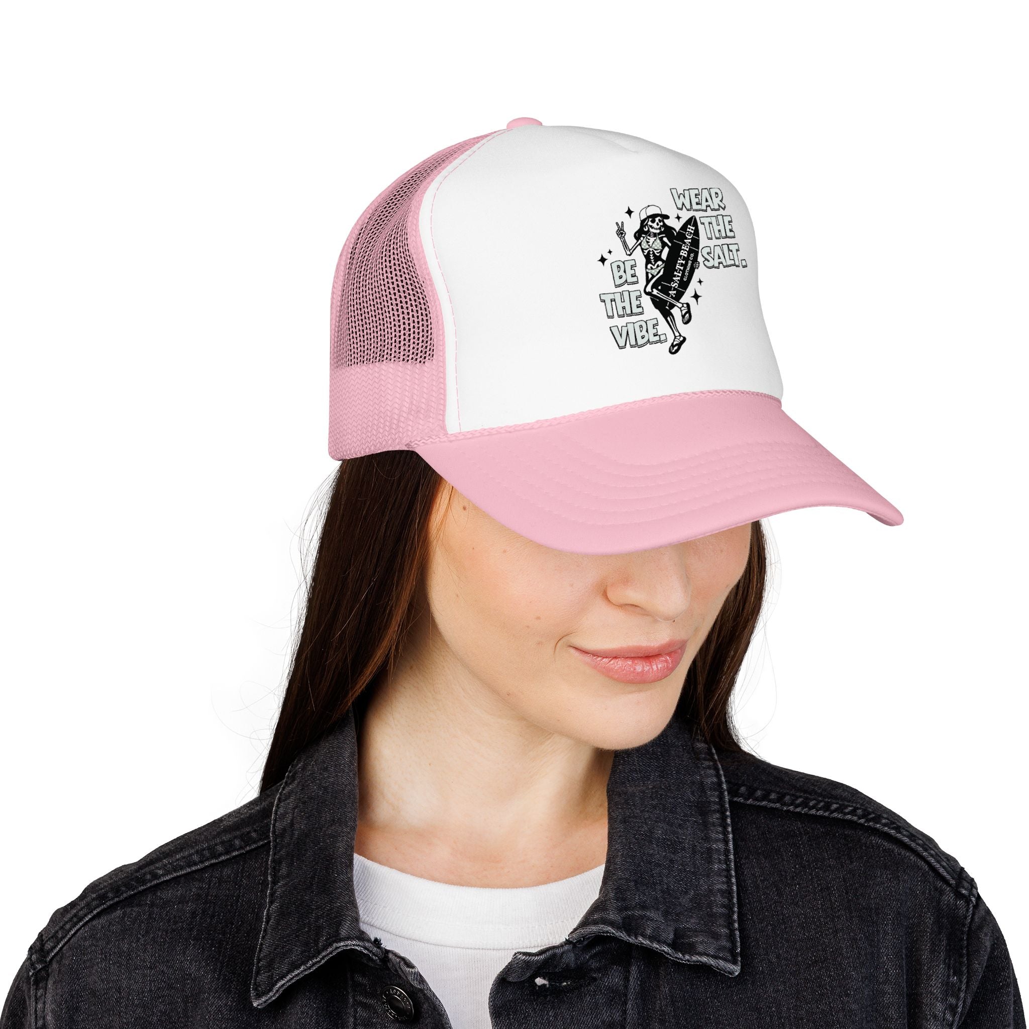 The "Skeleton Chic" Trucker Hat