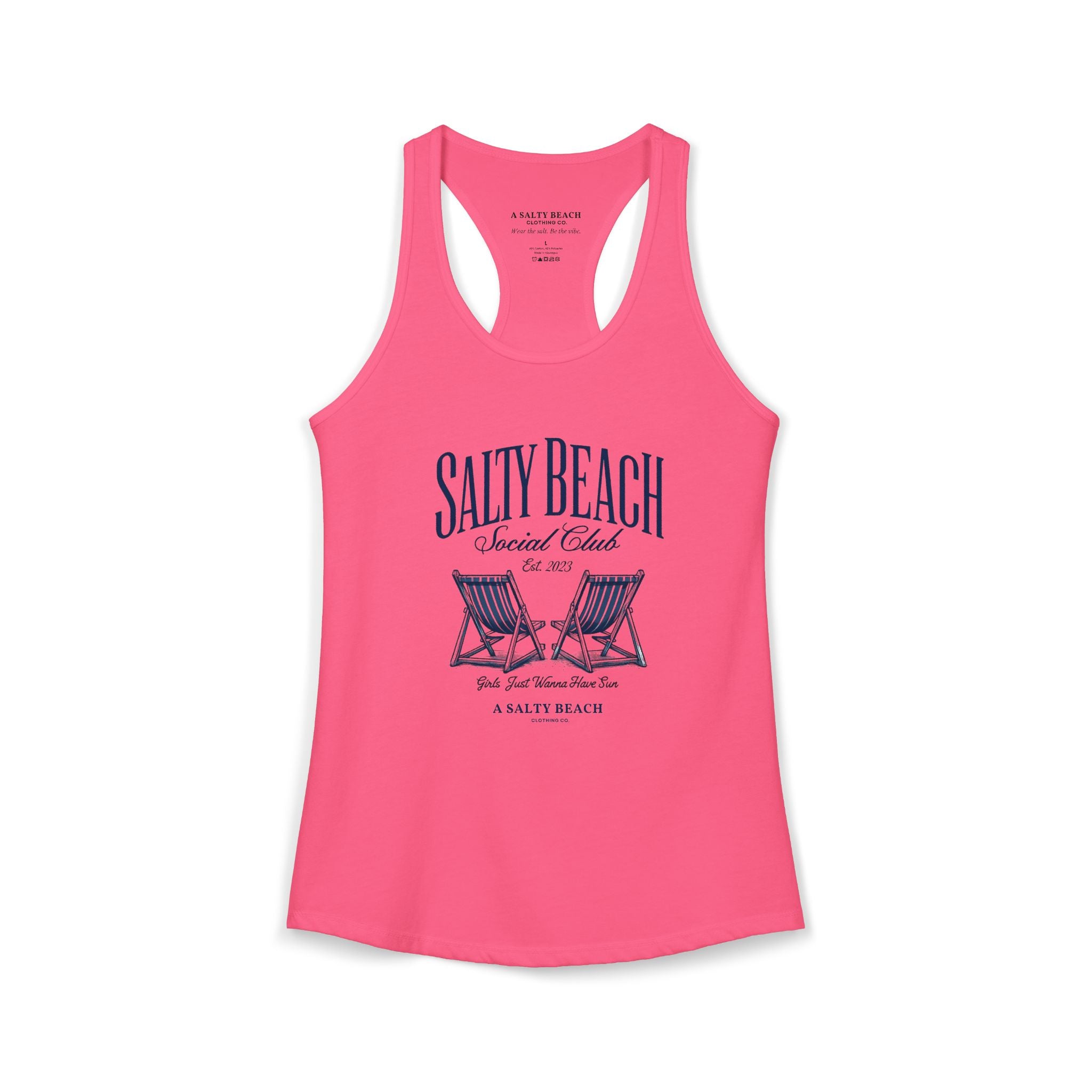 Salty Beach Social Club Racerback Tank