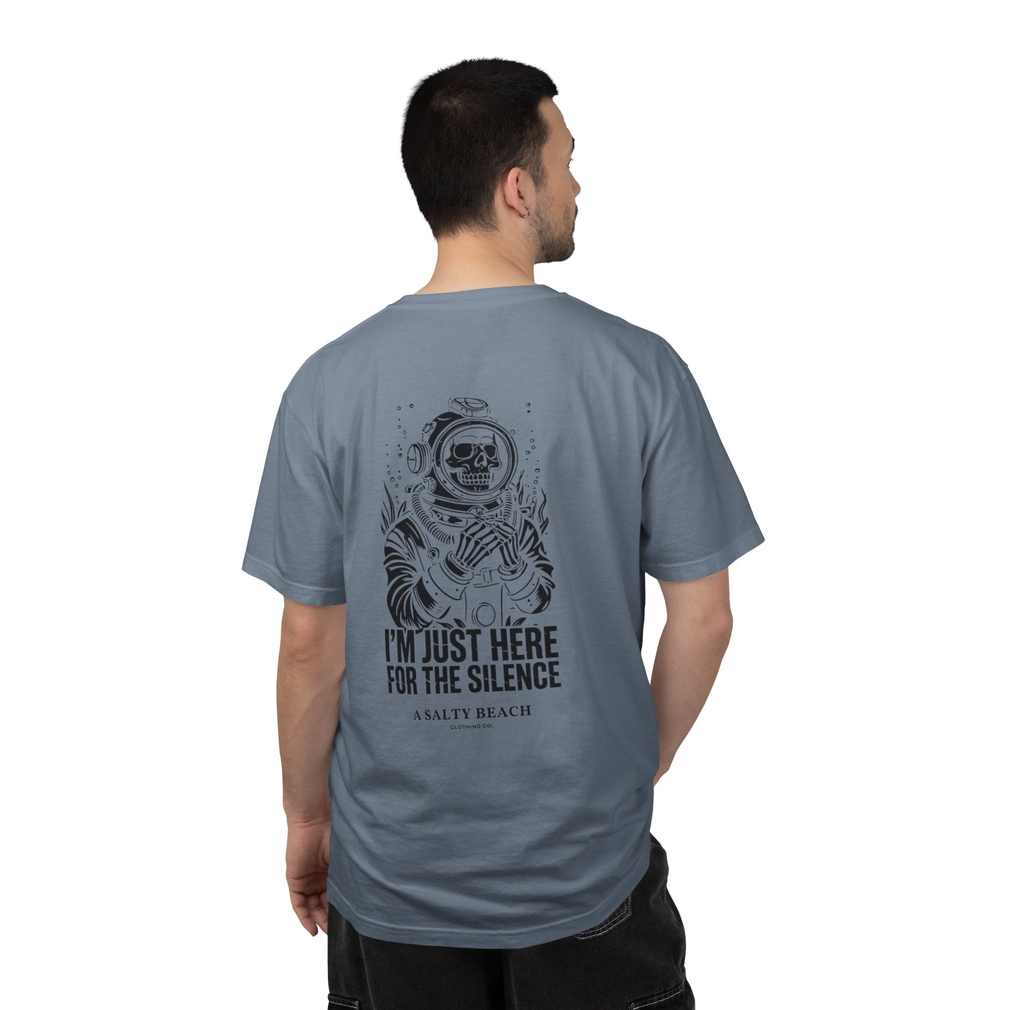 The "I'm Just Here for the Silence" Men's Tee
