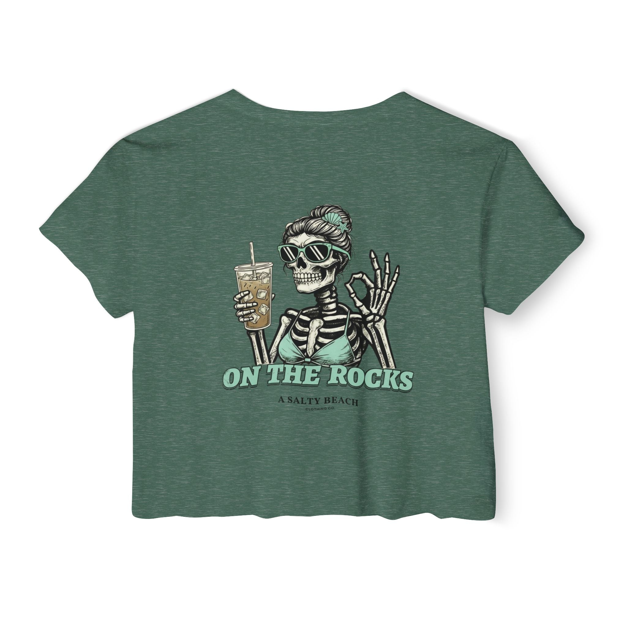 "I Like My Coffee How I Like My Margaritas. On The Rocks." Crop Top