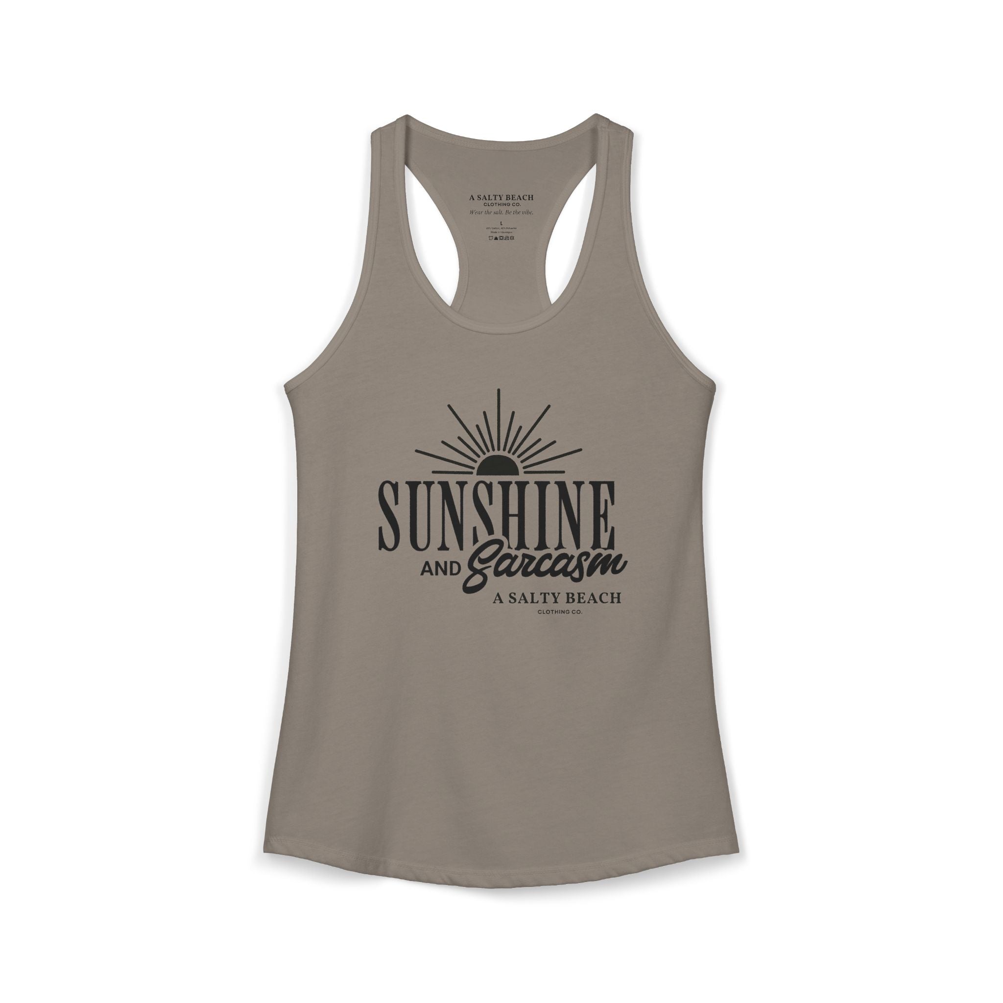 Sunshine and Sarcasm Racerback Tank