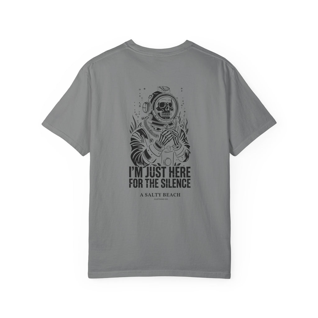 The "I'm Just Here for the Silence" Men's Tee