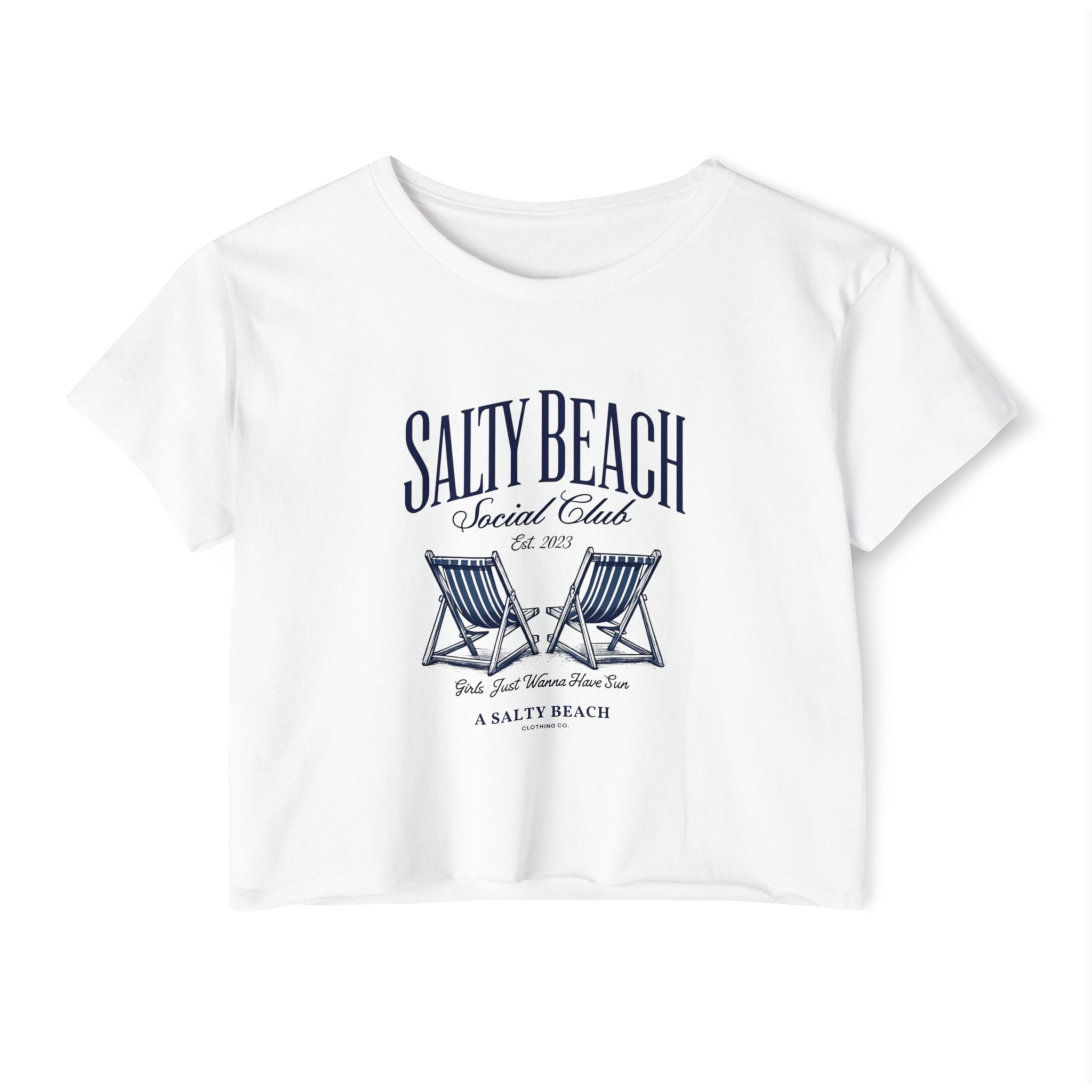 Salty Beach Social Club Crop Top