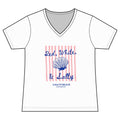 Red, White, & Salty Seashell V-Neck Tee