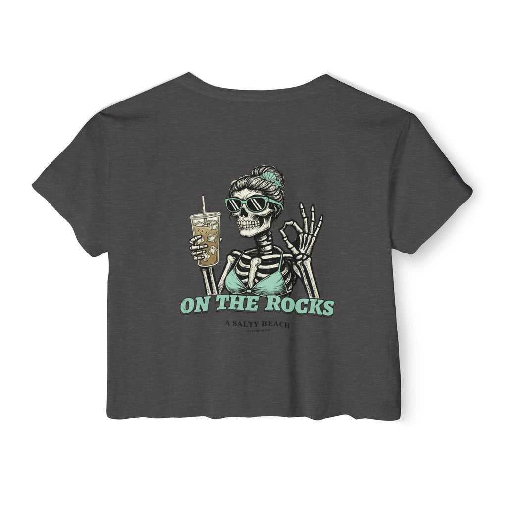 "I Like My Coffee How I Like My Margaritas. On The Rocks." Crop Top