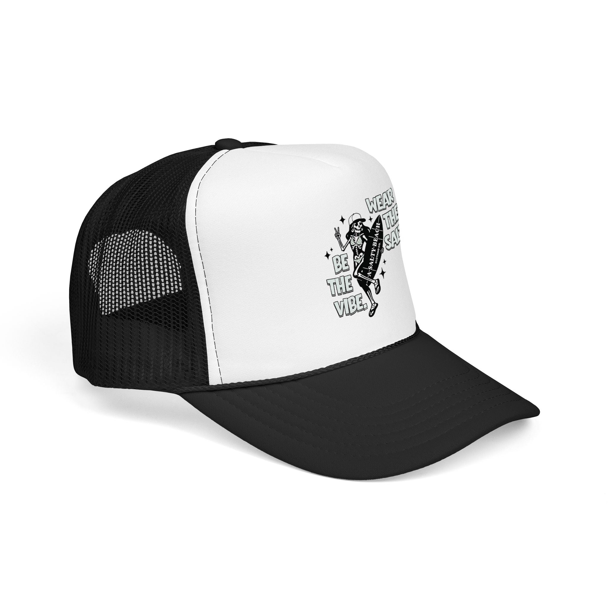 The "Skeleton Chic" Trucker Hat