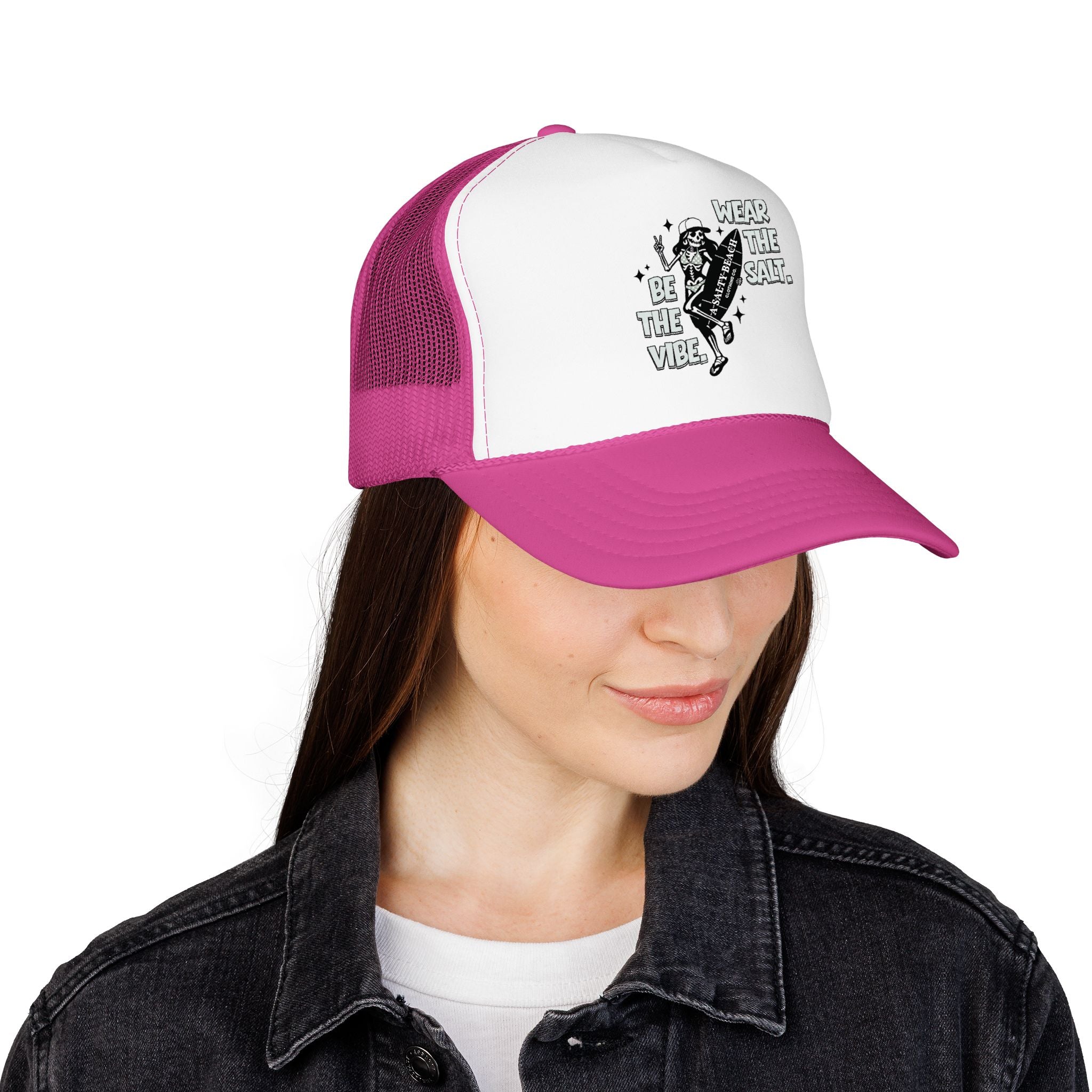The "Skeleton Chic" Trucker Hat