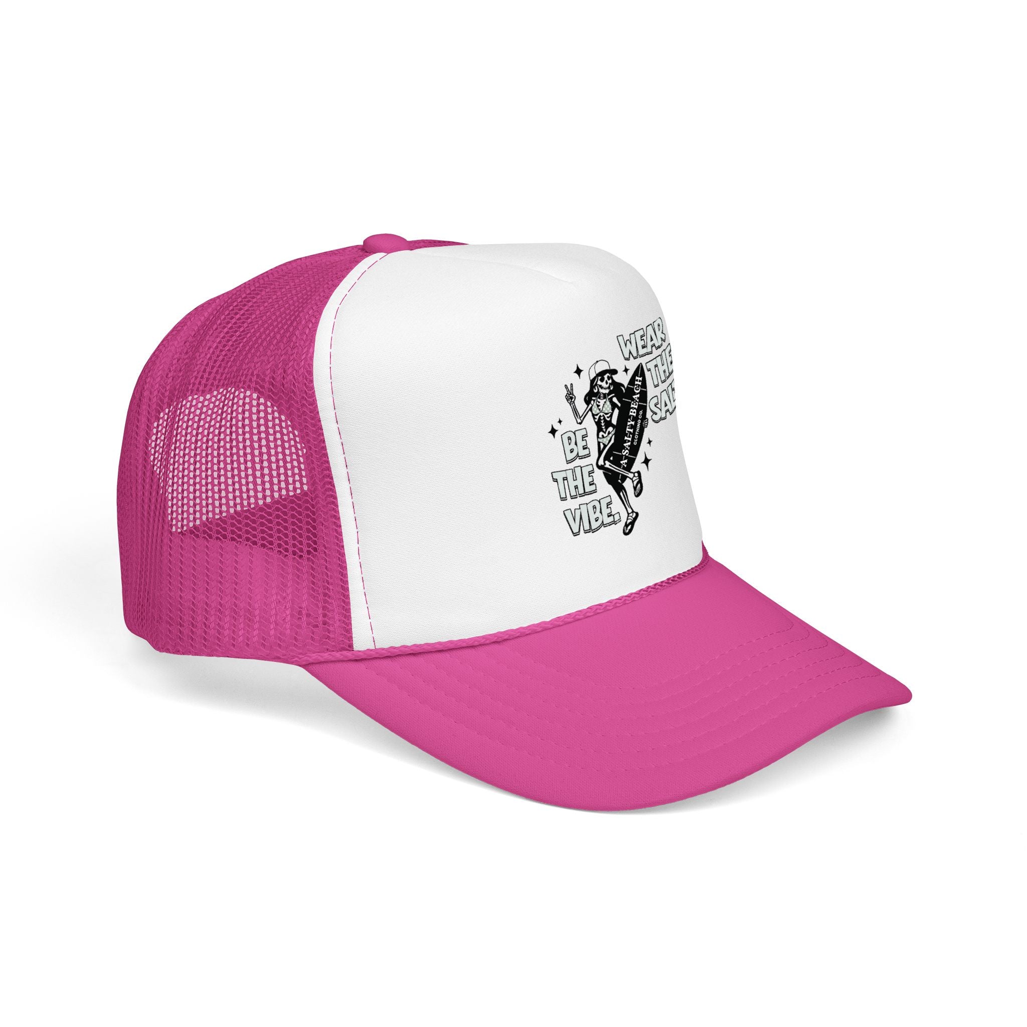 The "Skeleton Chic" Trucker Hat