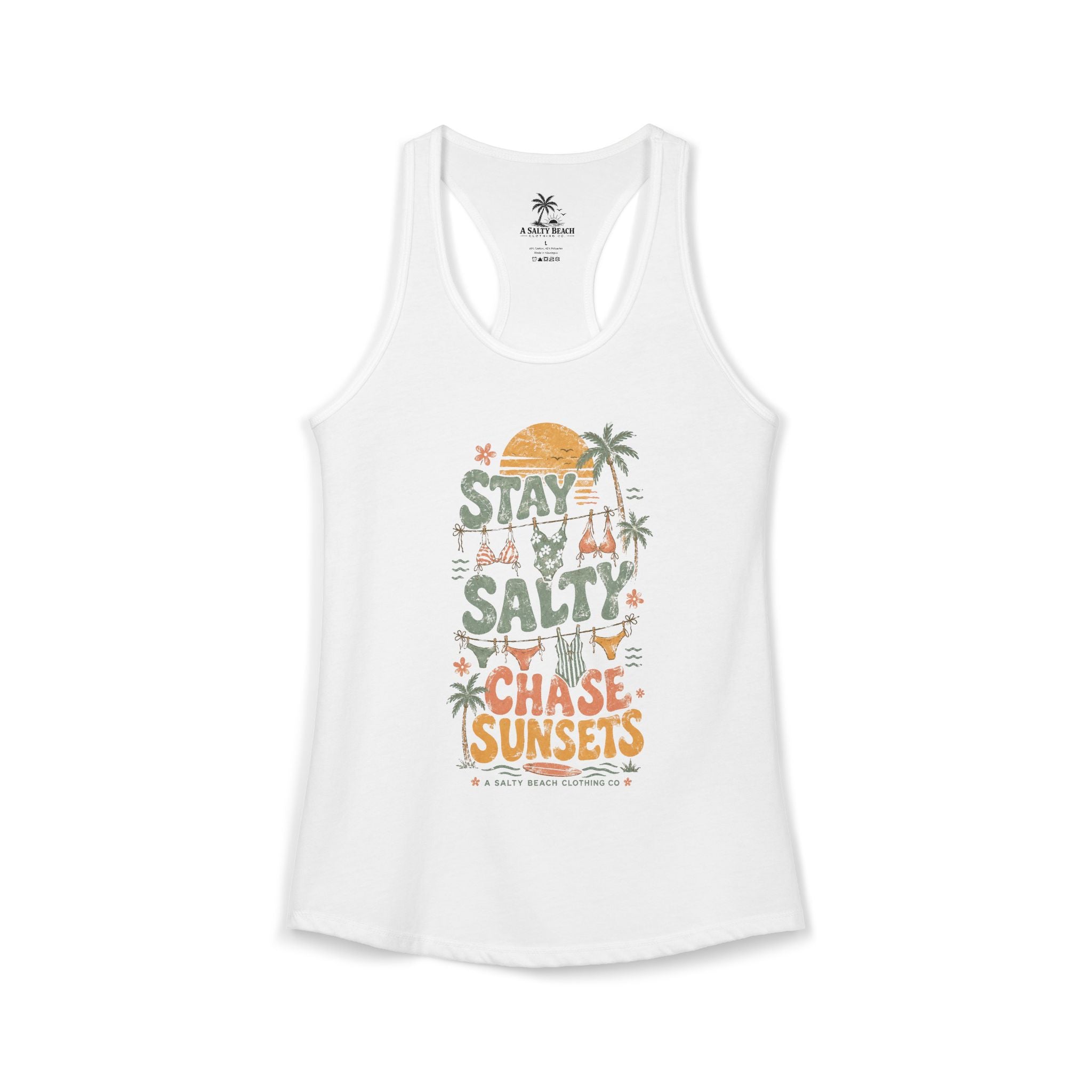 Stay Salty, Chase Sunsets Tank Top