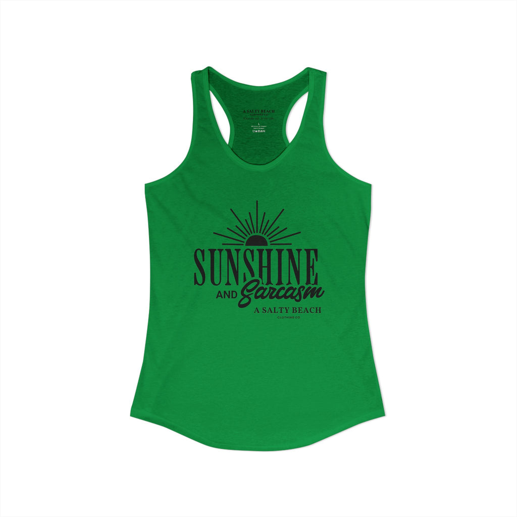 Sunshine and Sarcasm Racerback Tank