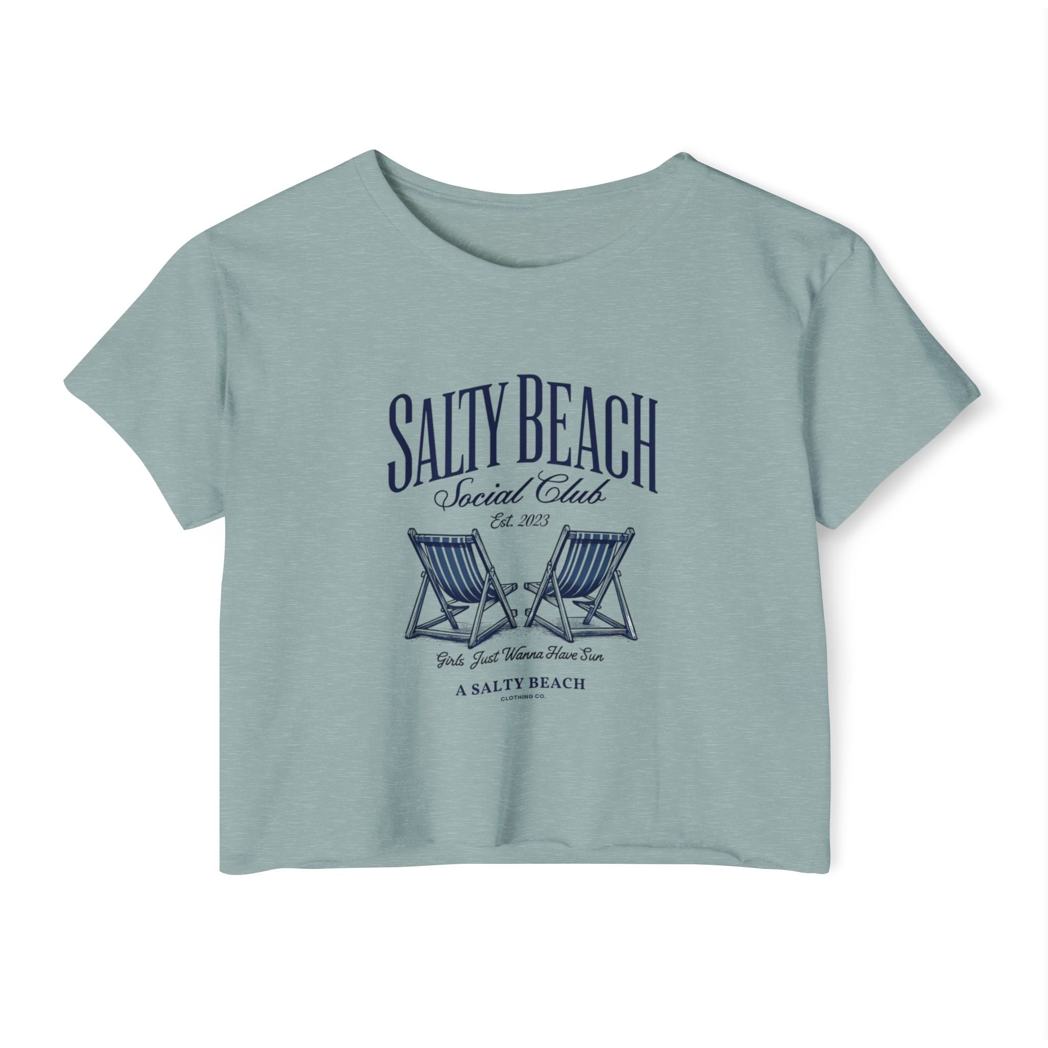 Salty Beach Social Club Crop Top