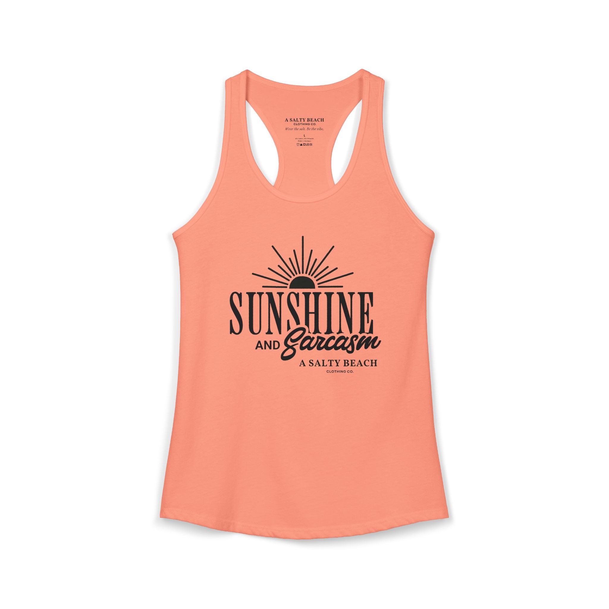 Sunshine and Sarcasm Racerback Tank