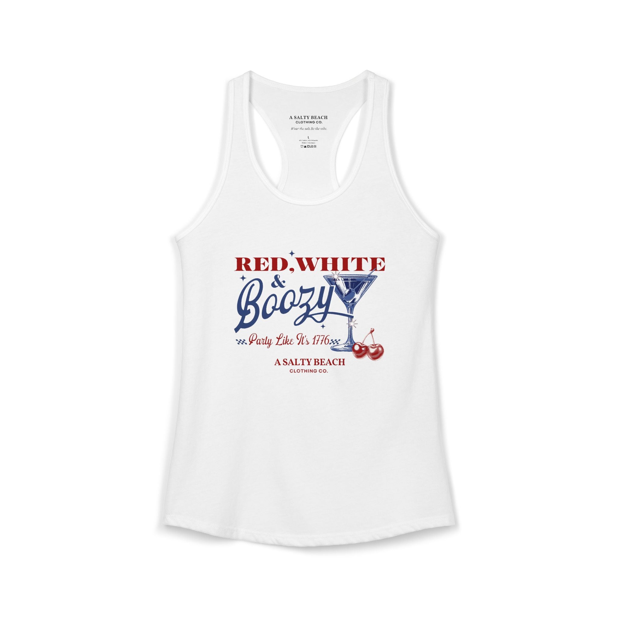 Red, White, & Boozy Racerback Tank