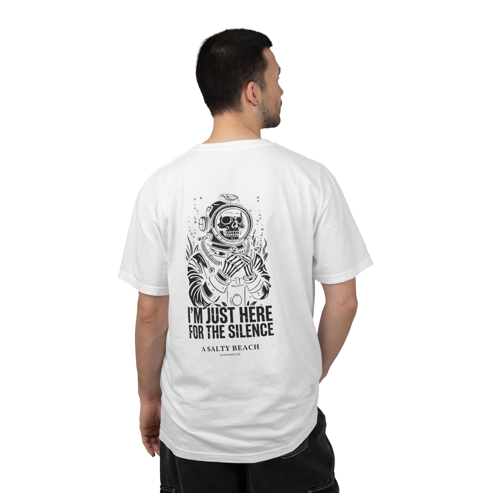 The "I'm Just Here for the Silence" Men's Tee