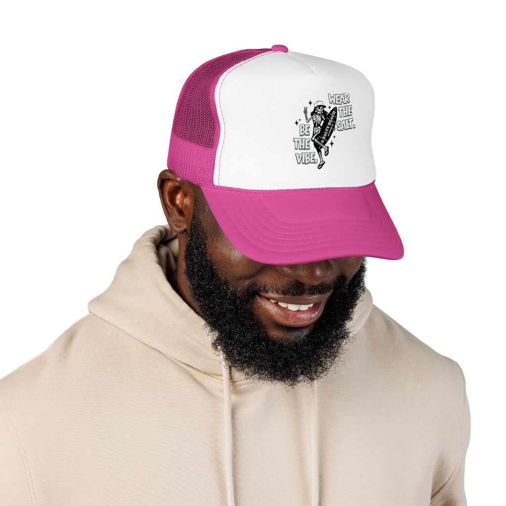 The "Skeleton Chic" Trucker Hat