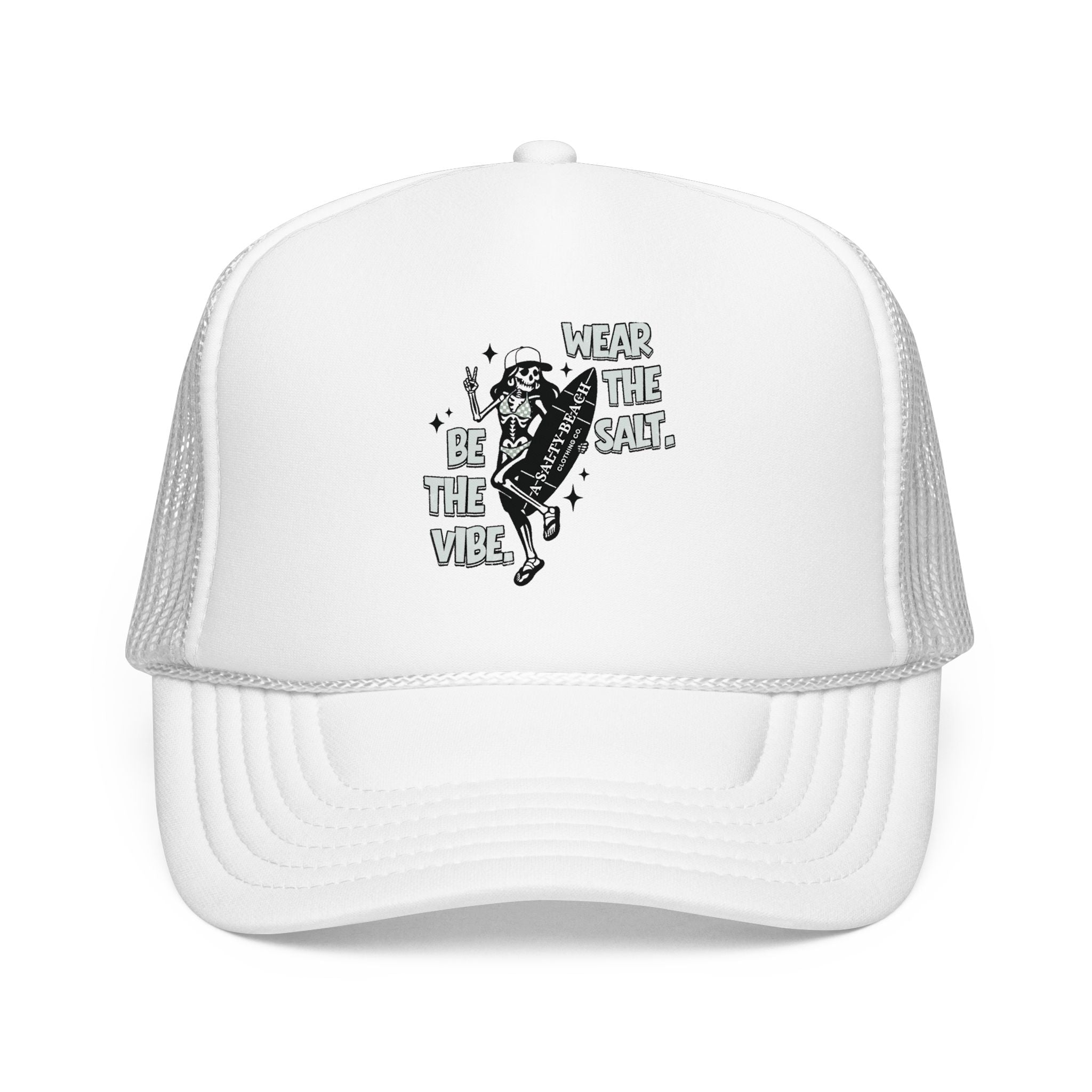 The "Skeleton Chic" Trucker Hat