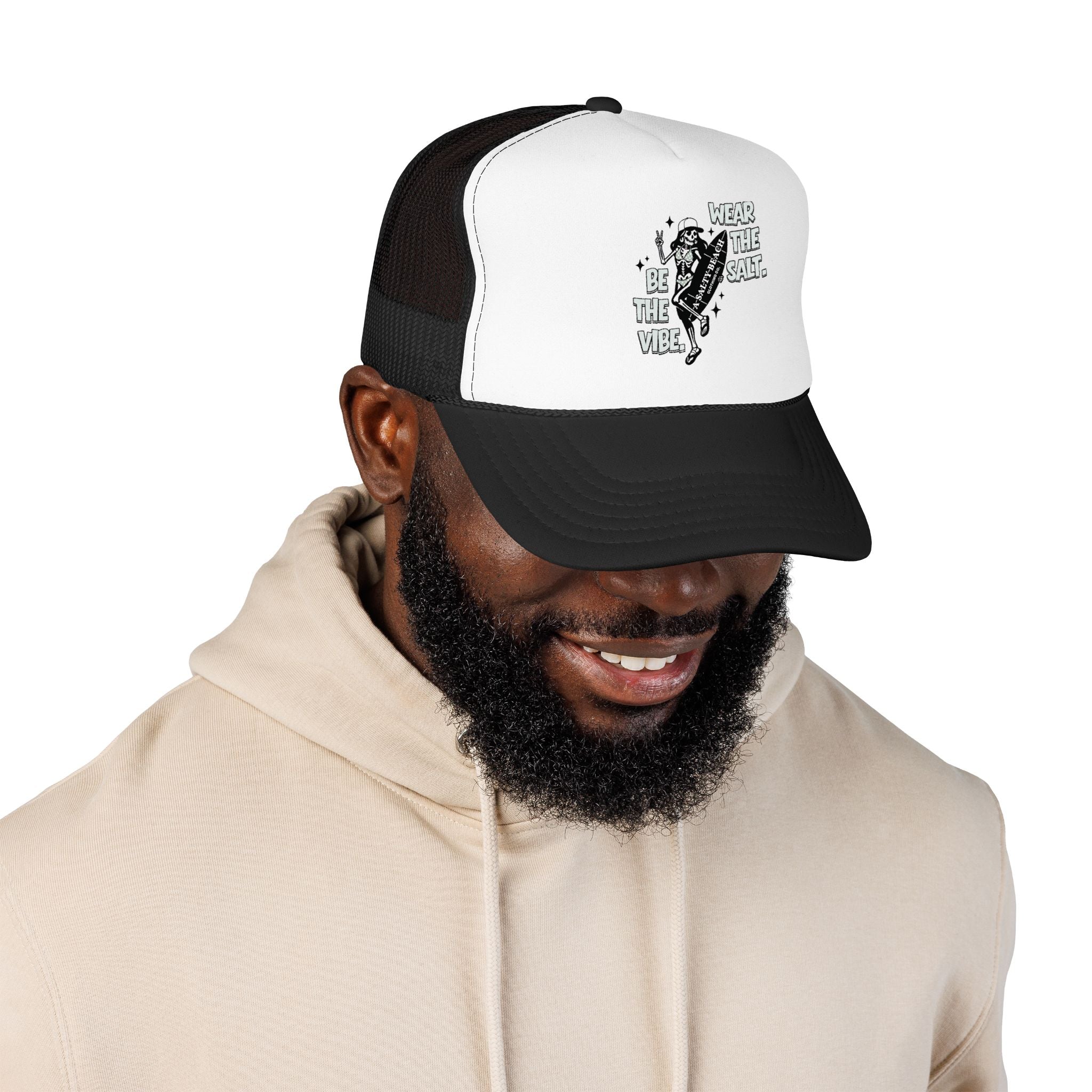 The "Skeleton Chic" Trucker Hat