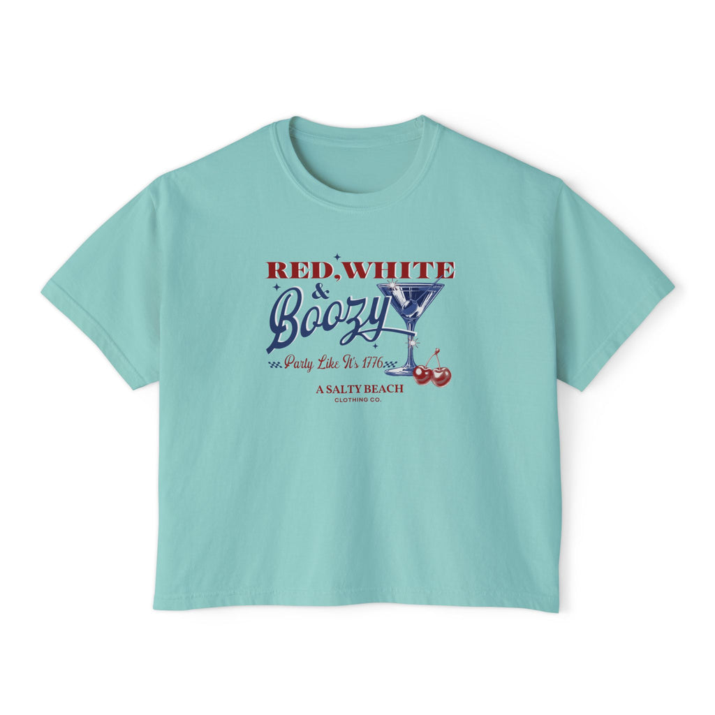 Red, White, & Boozy Women's Boxy Tee