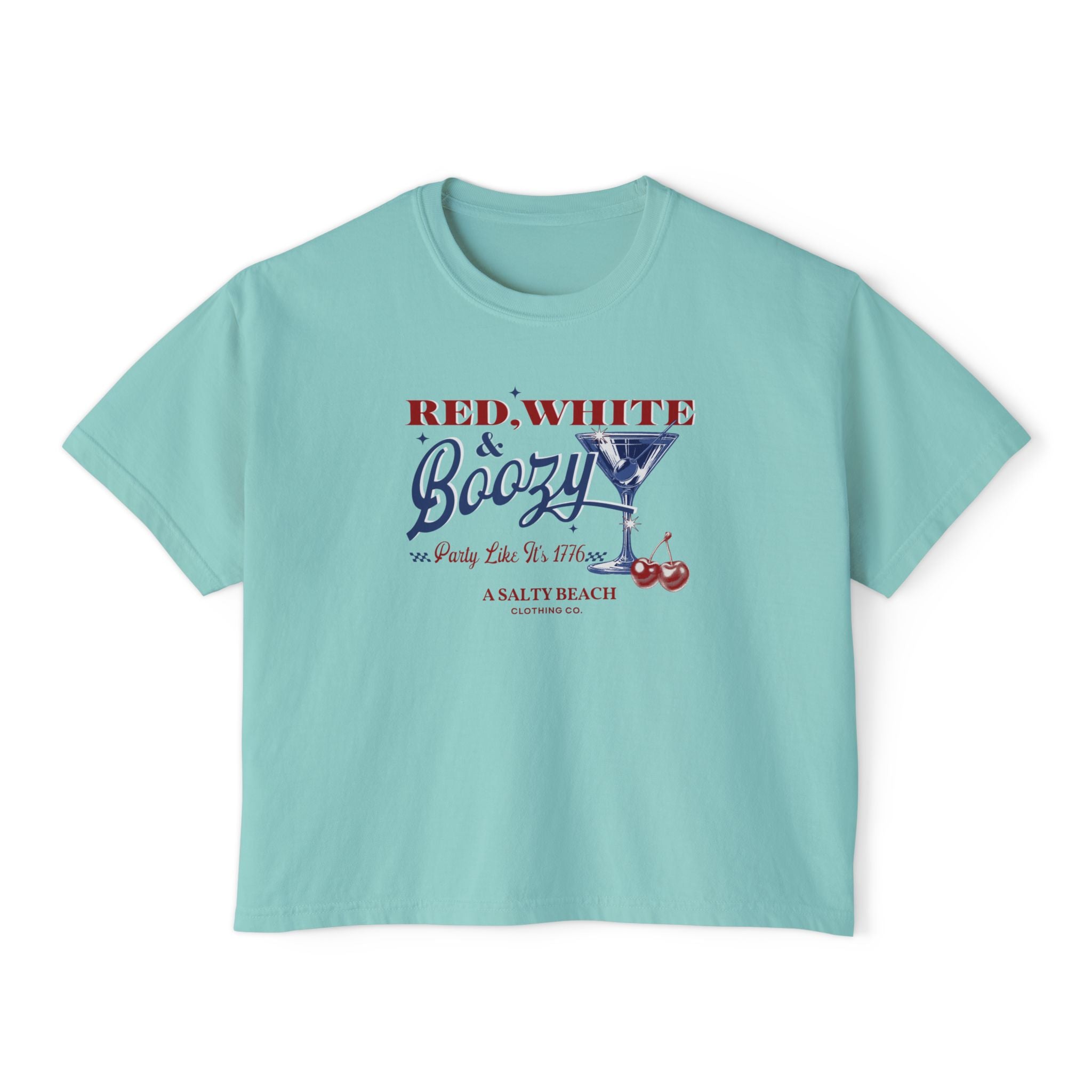 Red, White, & Boozy Women's Boxy Tee