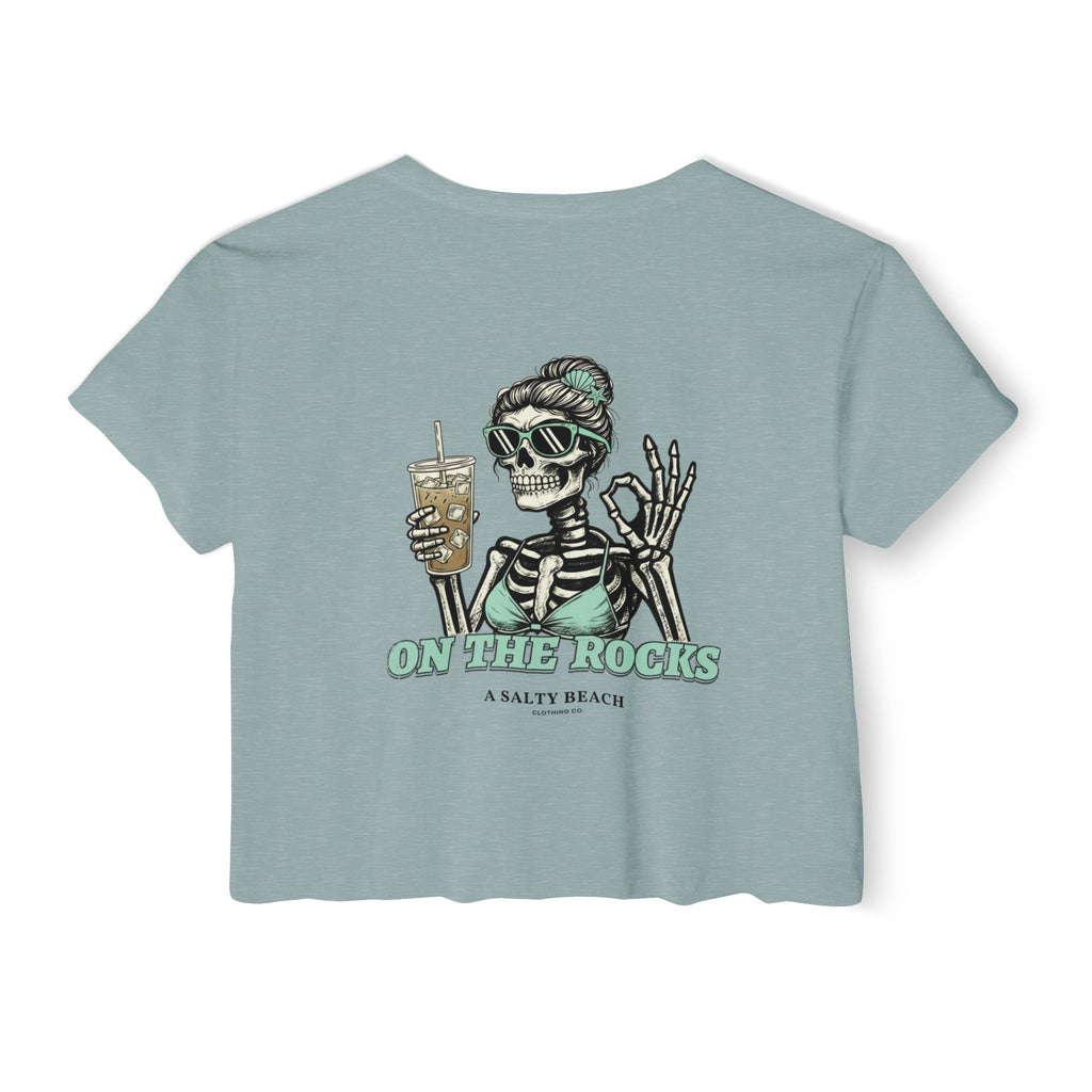 "I Like My Coffee How I Like My Margaritas. On The Rocks." Crop Top