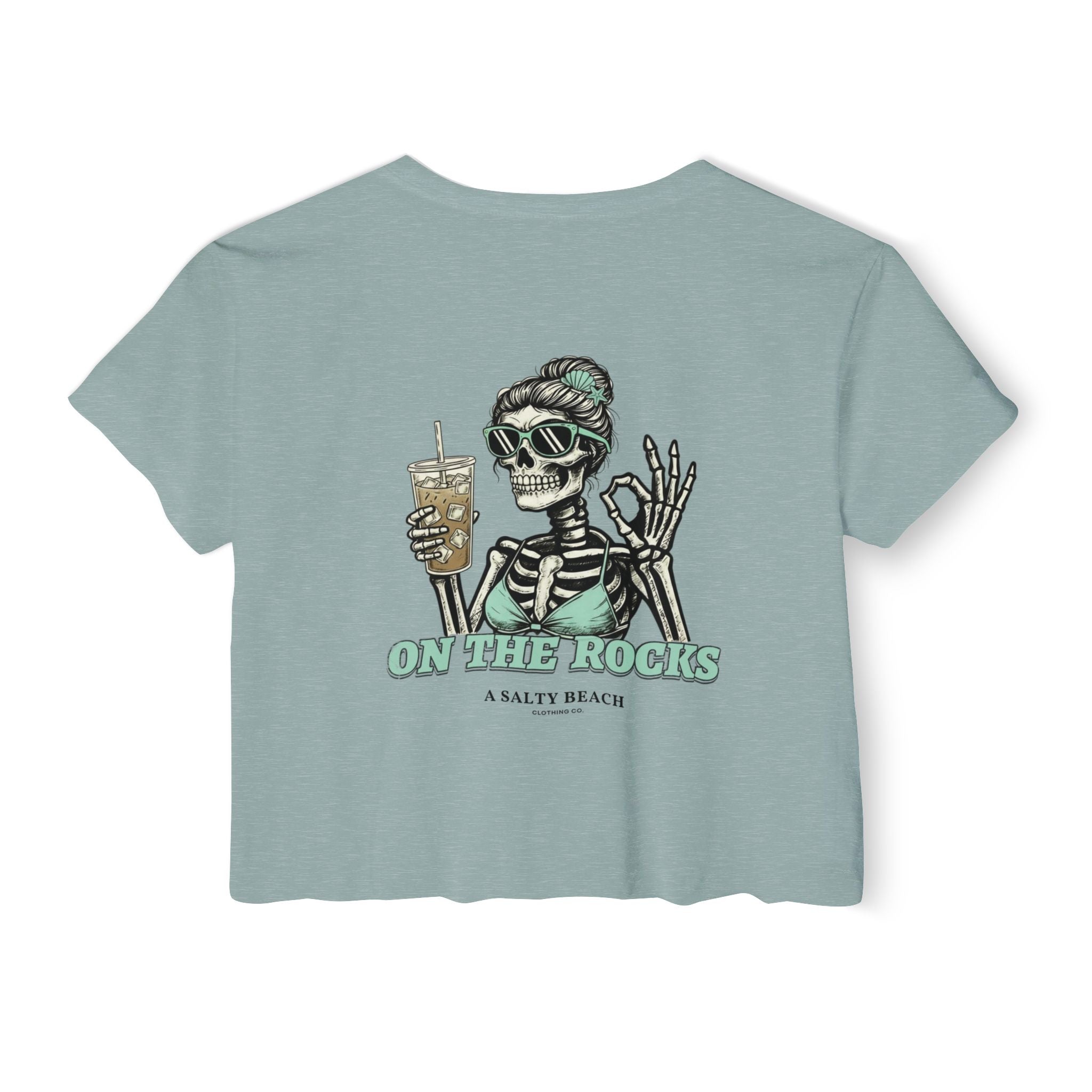 "I Like My Coffee How I Like My Margaritas. On The Rocks." Crop Top