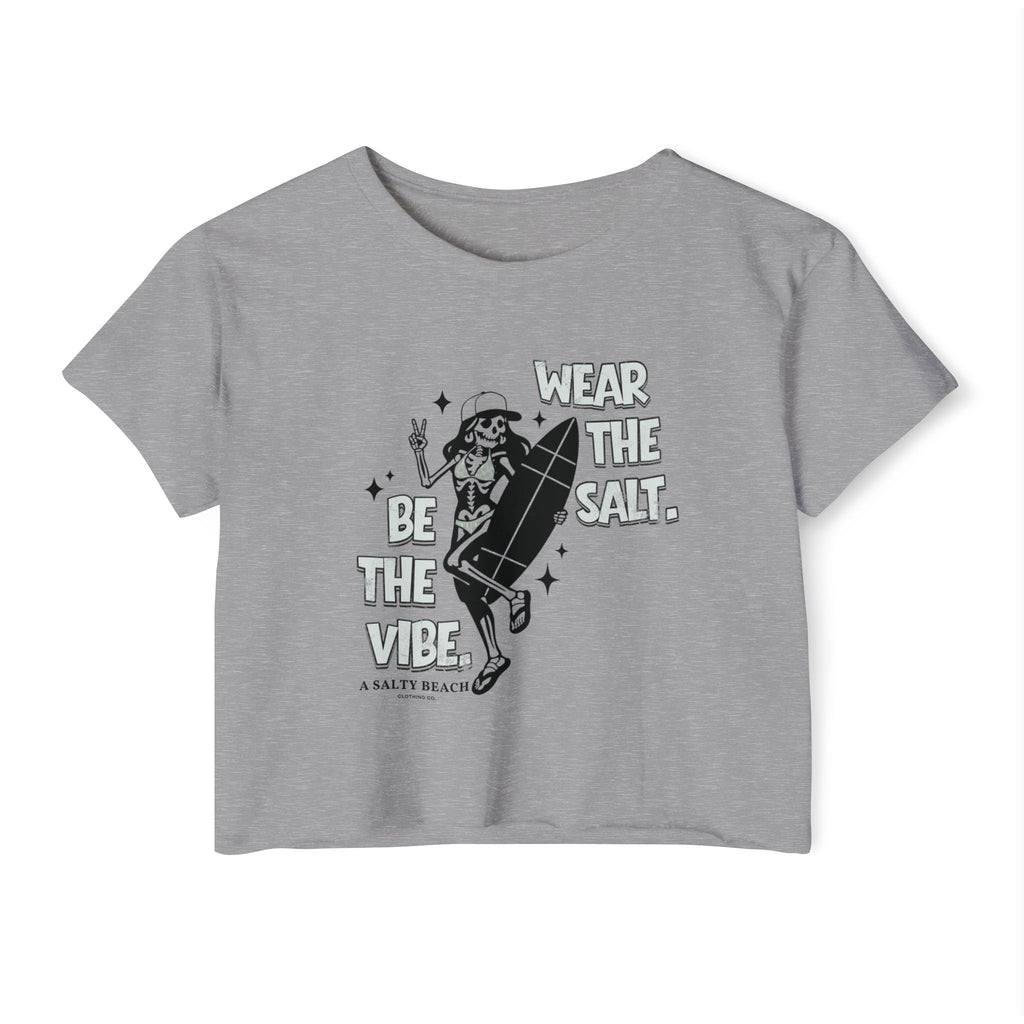 The "Skeleton Chic" Crop Tee