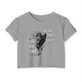 The "Skeleton Chic" Crop Tee