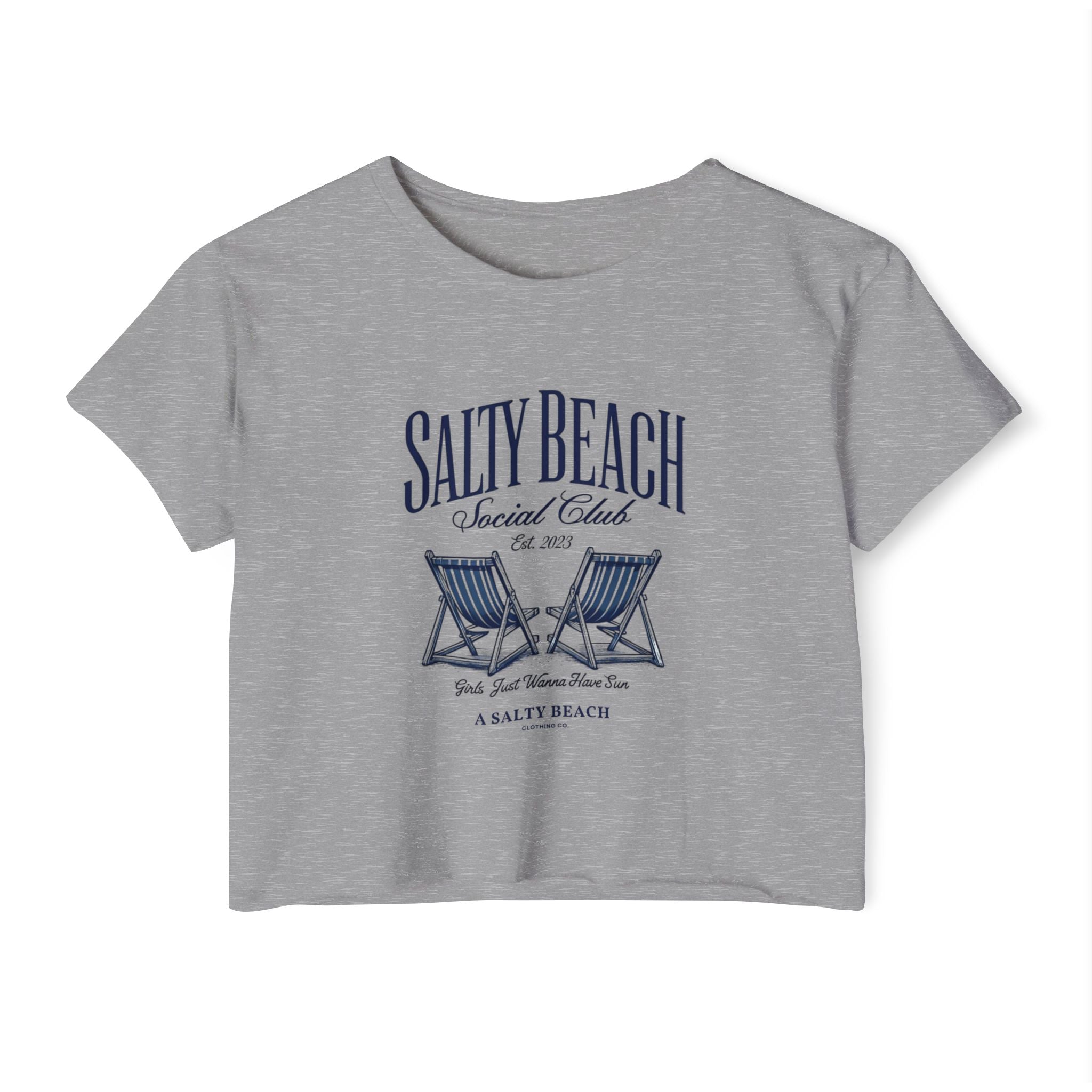 Salty Beach Social Club Crop Top