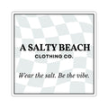 A Salty Beach Logo Square Sticker