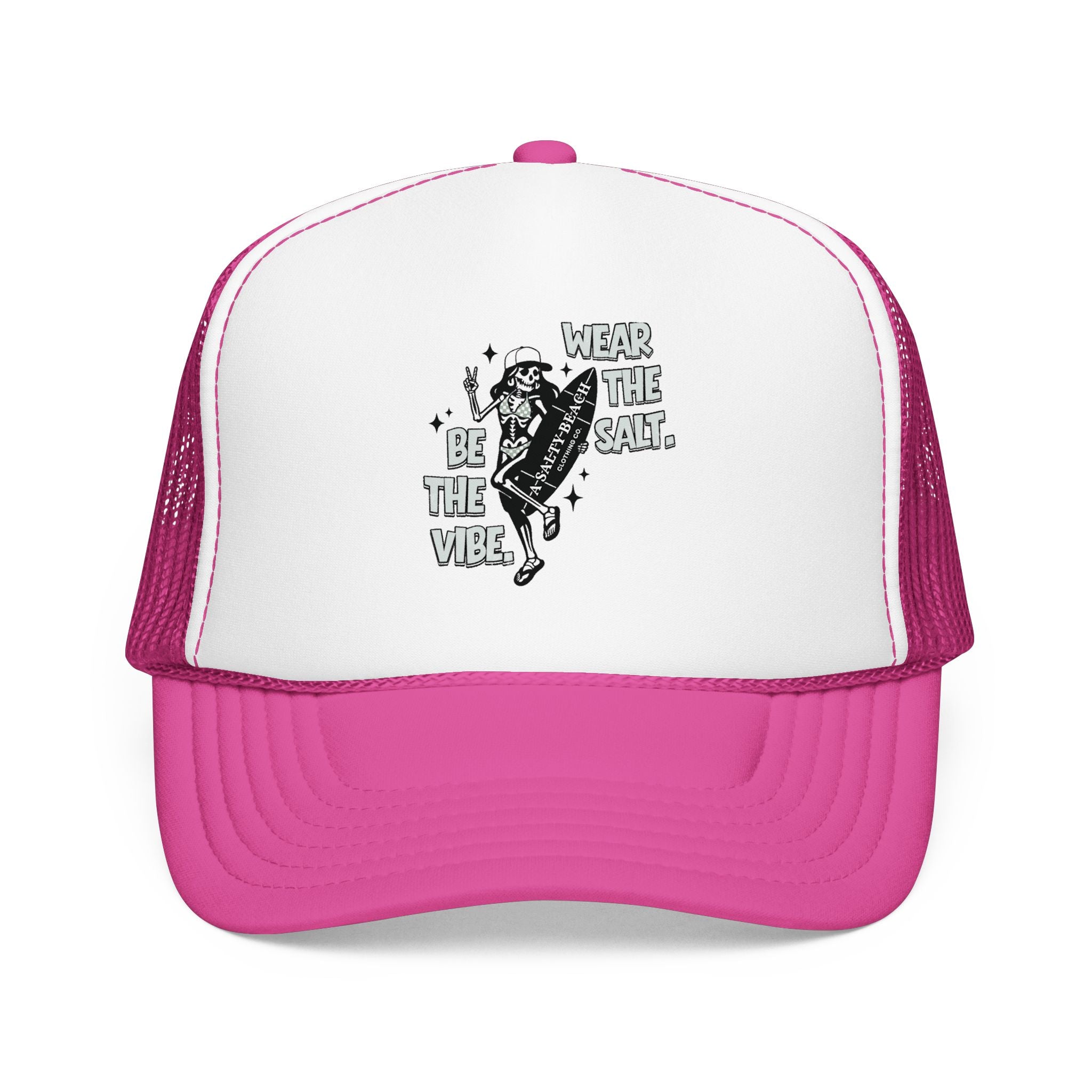 The "Skeleton Chic" Trucker Hat