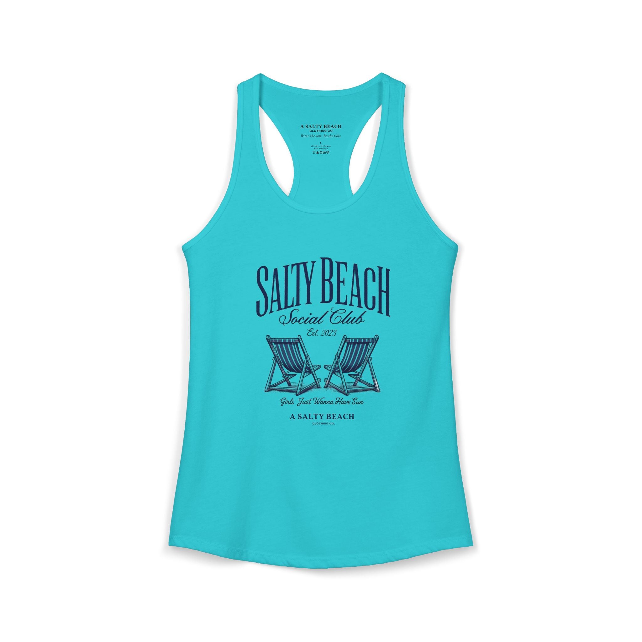Salty Beach Social Club Racerback Tank