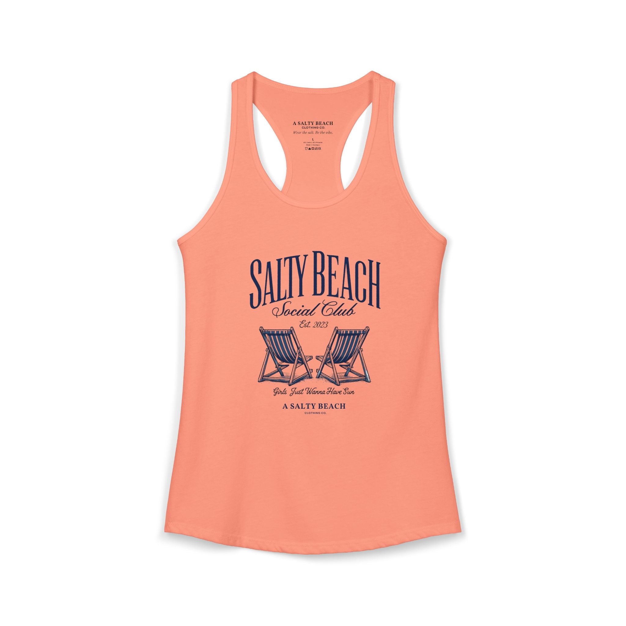 Salty Beach Social Club Racerback Tank