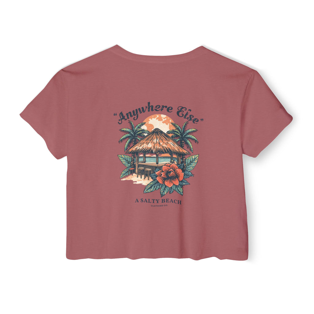 "I'd Rather Be Anywhere Else" Crop Top