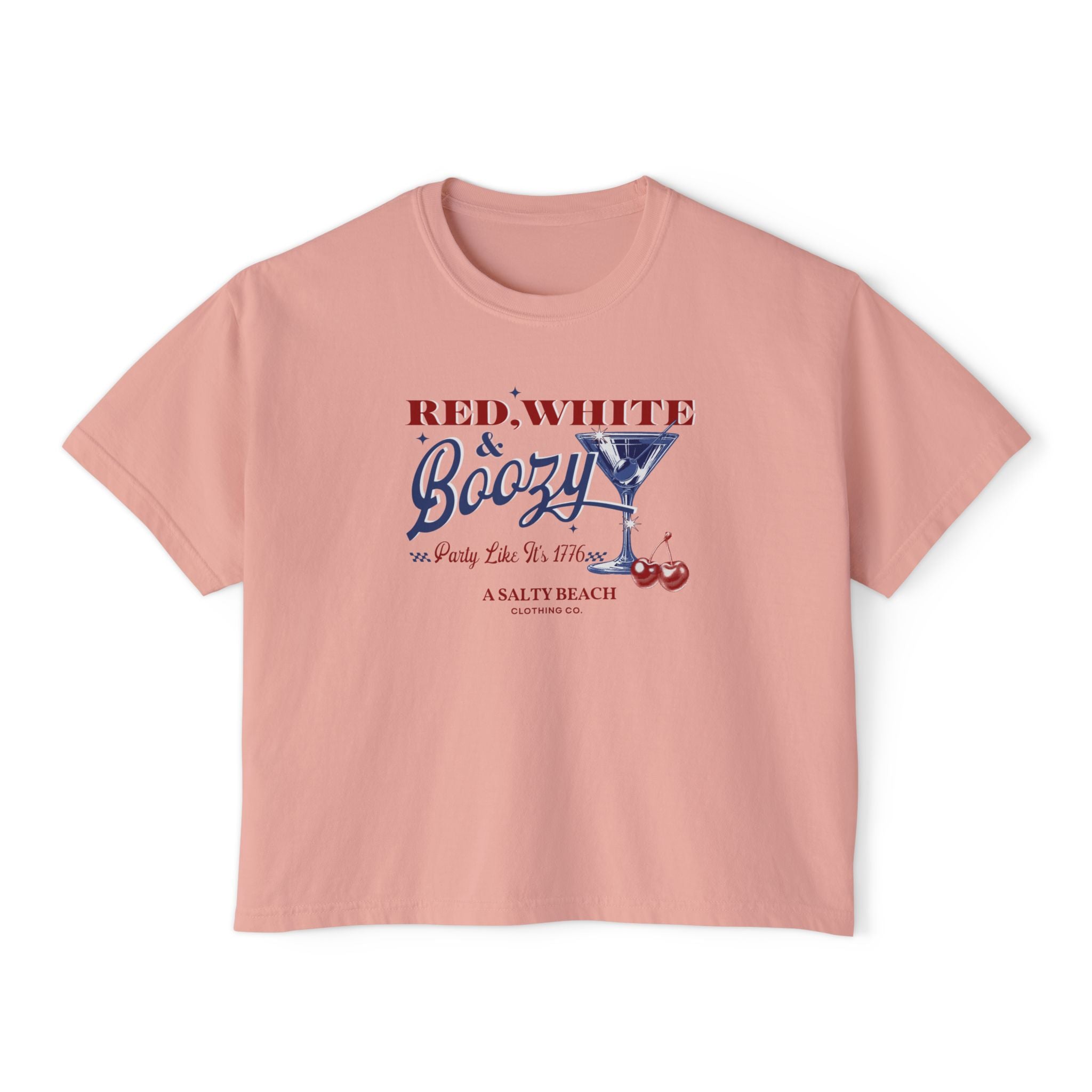 Red, White, & Boozy Women's Boxy Tee