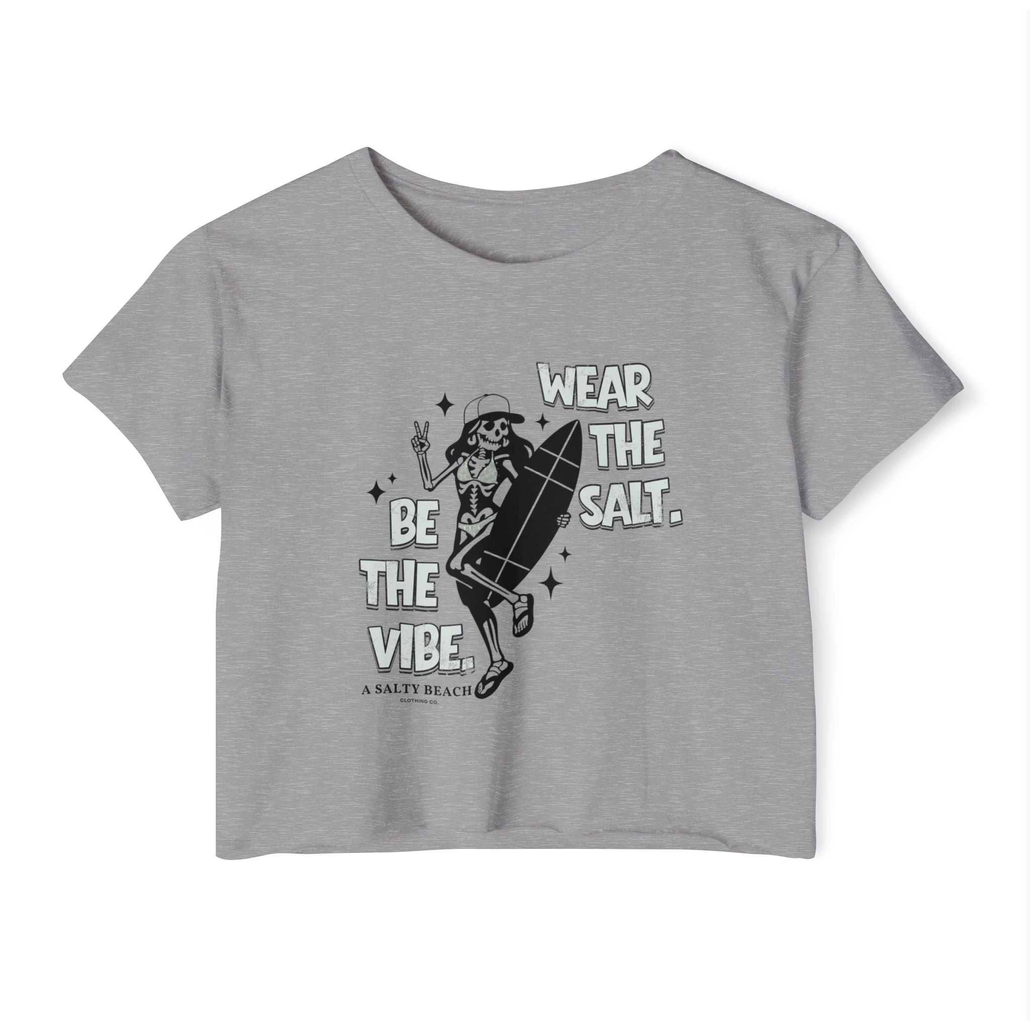 The "Skeleton Chic" Crop Tee