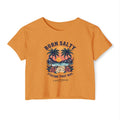 "Born Salty. Staying That Way." Crop Top
