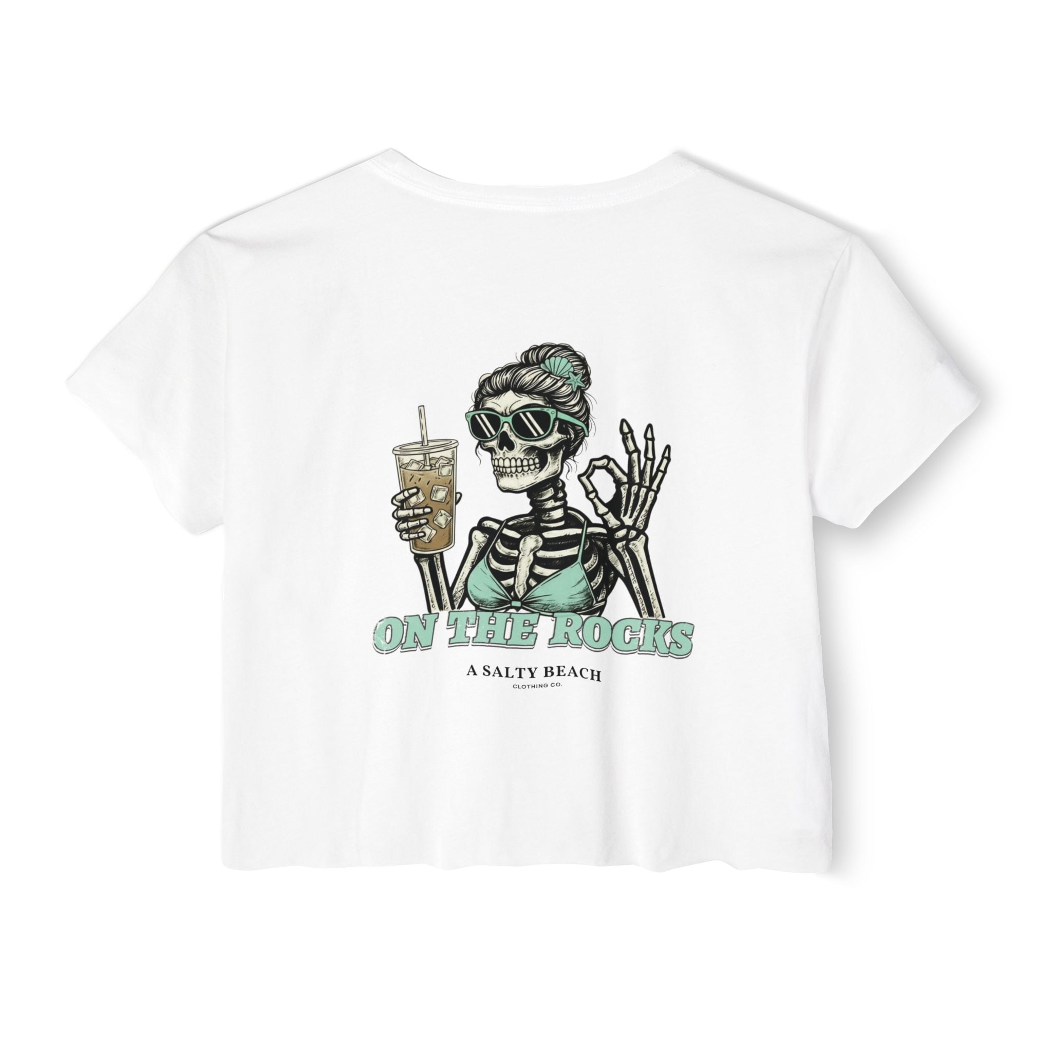 "I Like My Coffee How I Like My Margaritas. On The Rocks." Crop Top