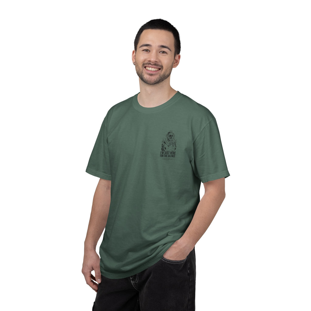 The "I'm Just Here for the Silence" Men's Tee